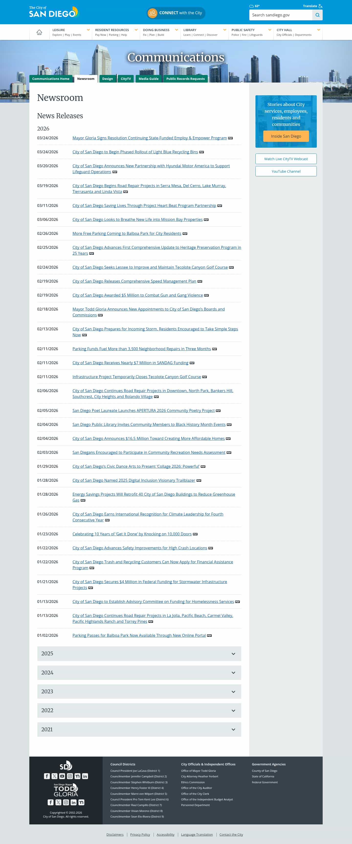 Latest website image capture