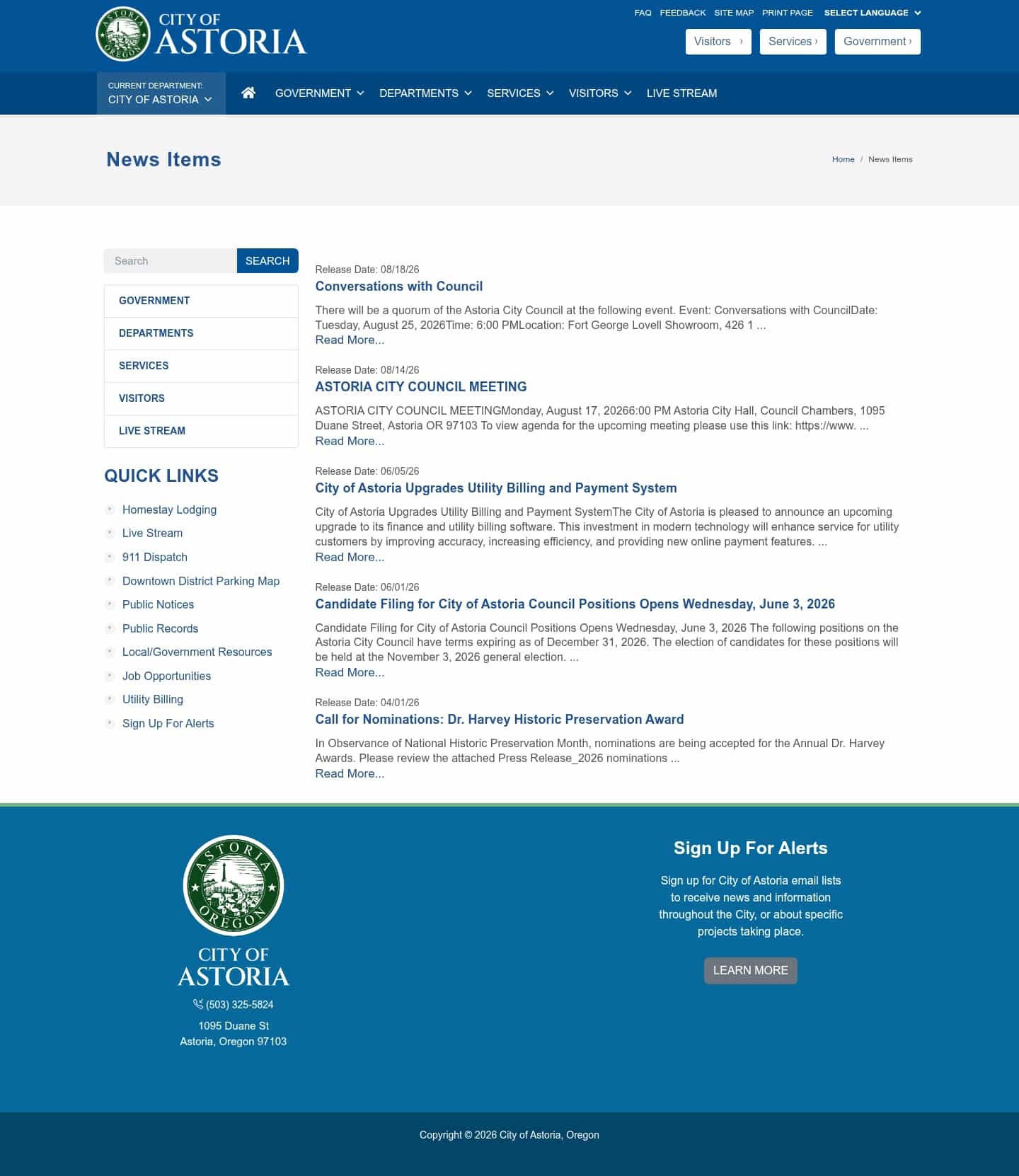 Latest website image capture