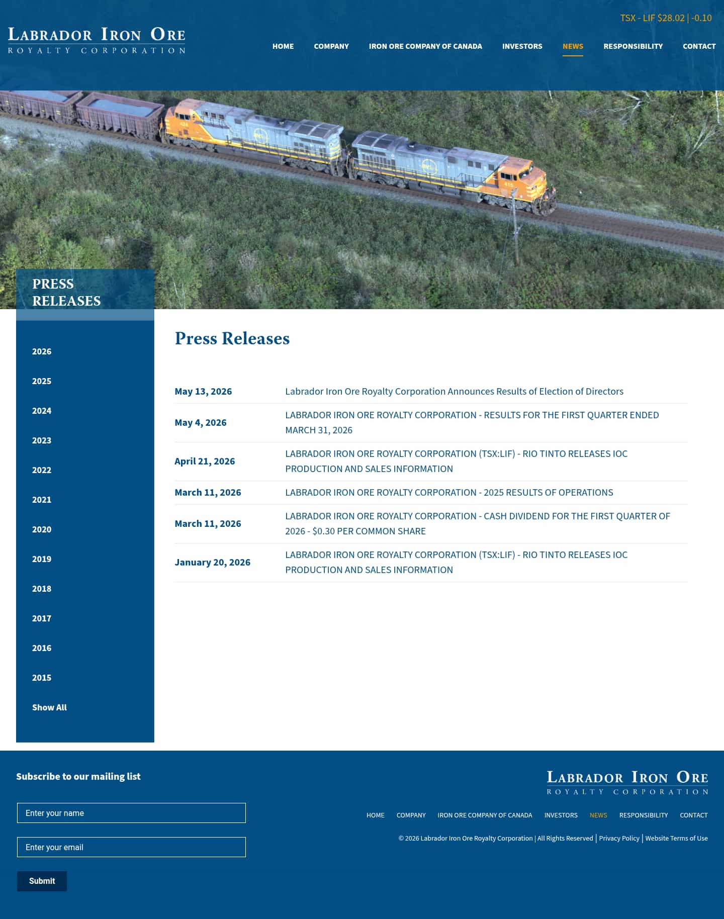 Latest website image capture