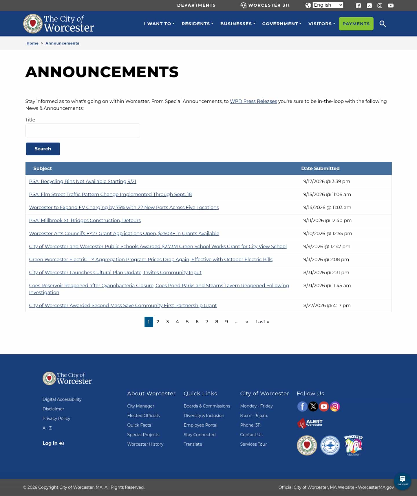 Latest website image capture