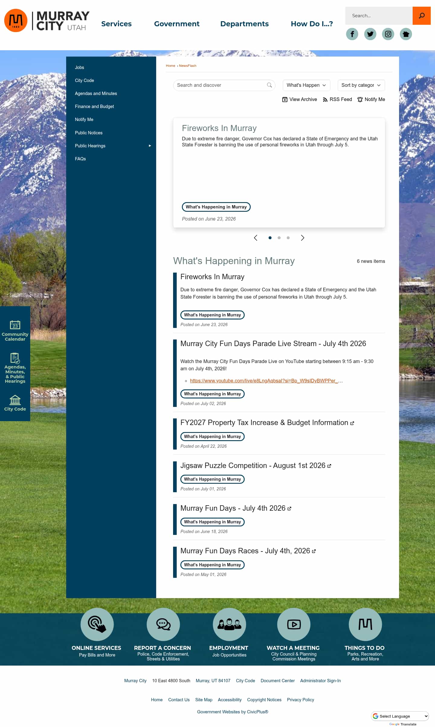 Latest website image capture