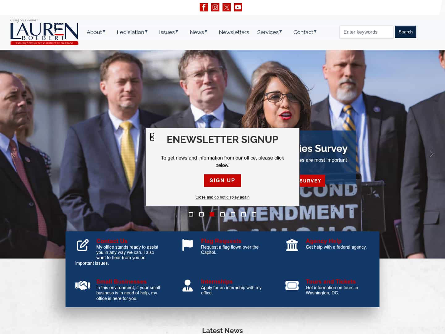 Latest website image capture