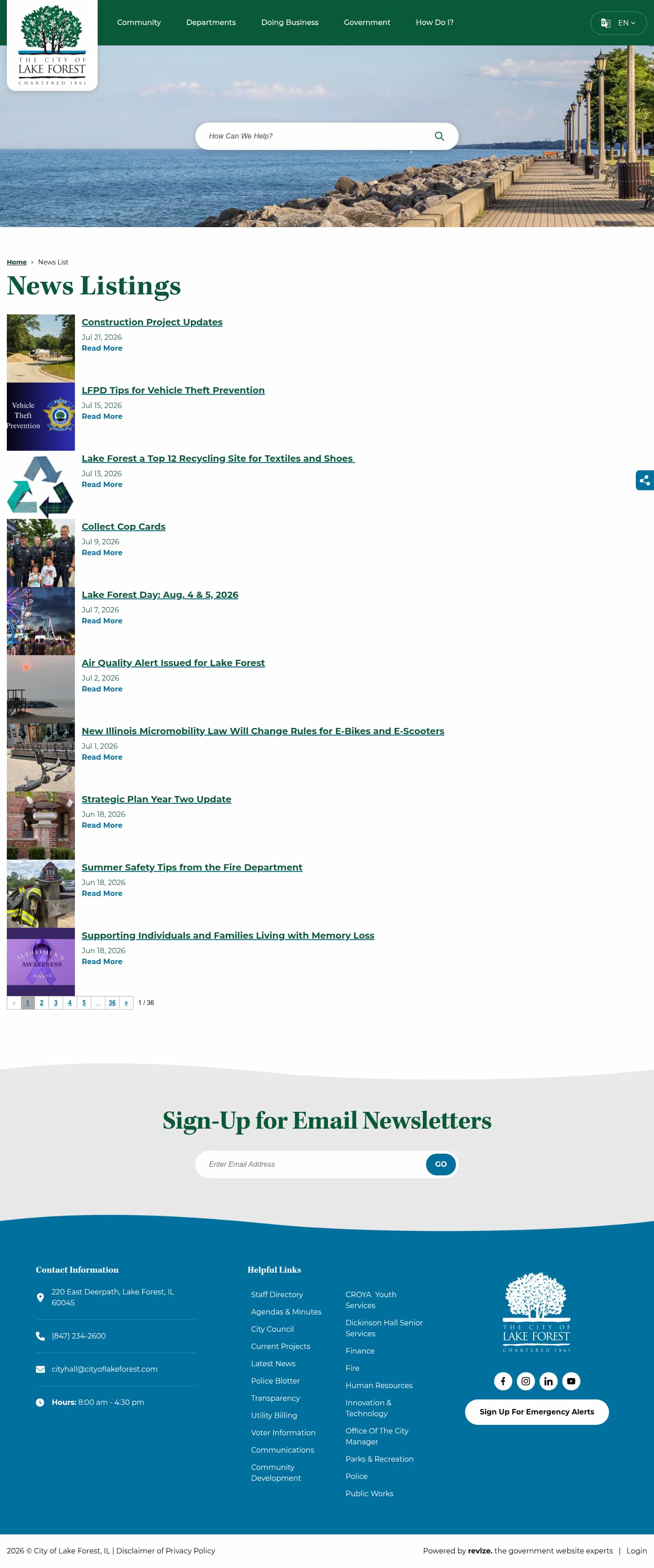 Latest website image capture