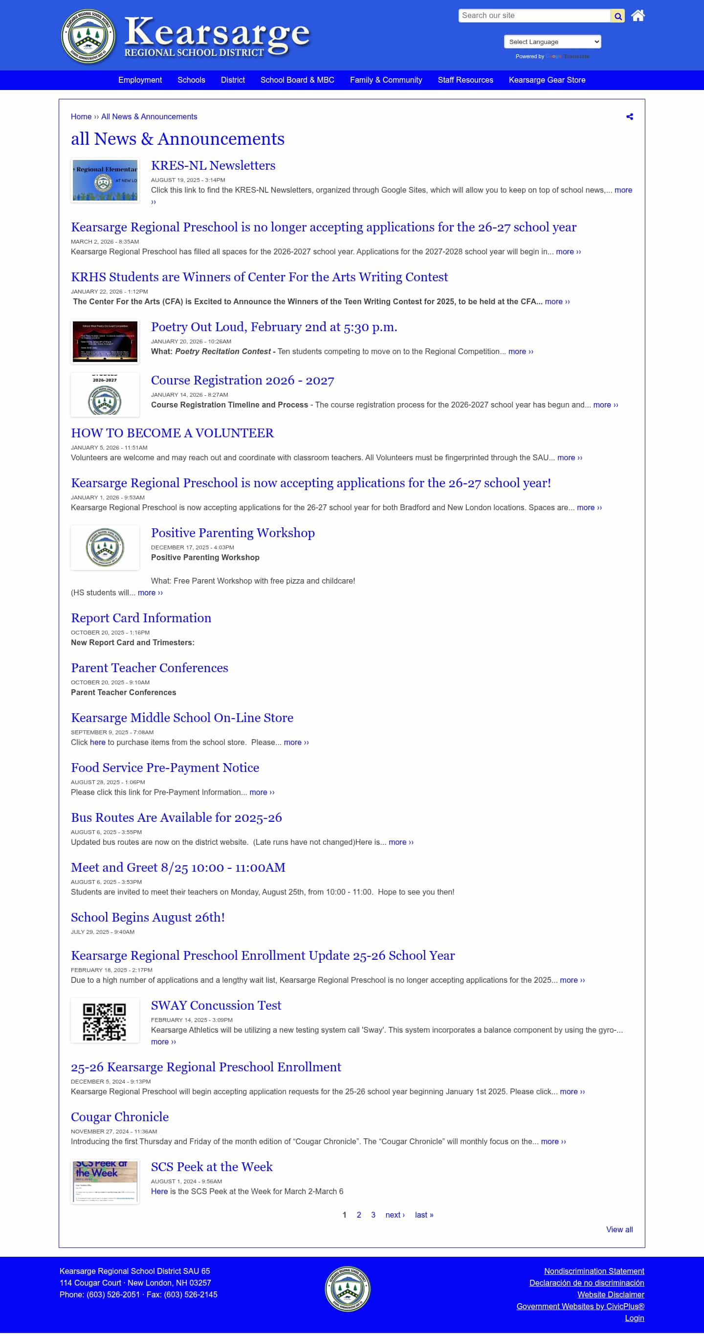 Latest website image capture