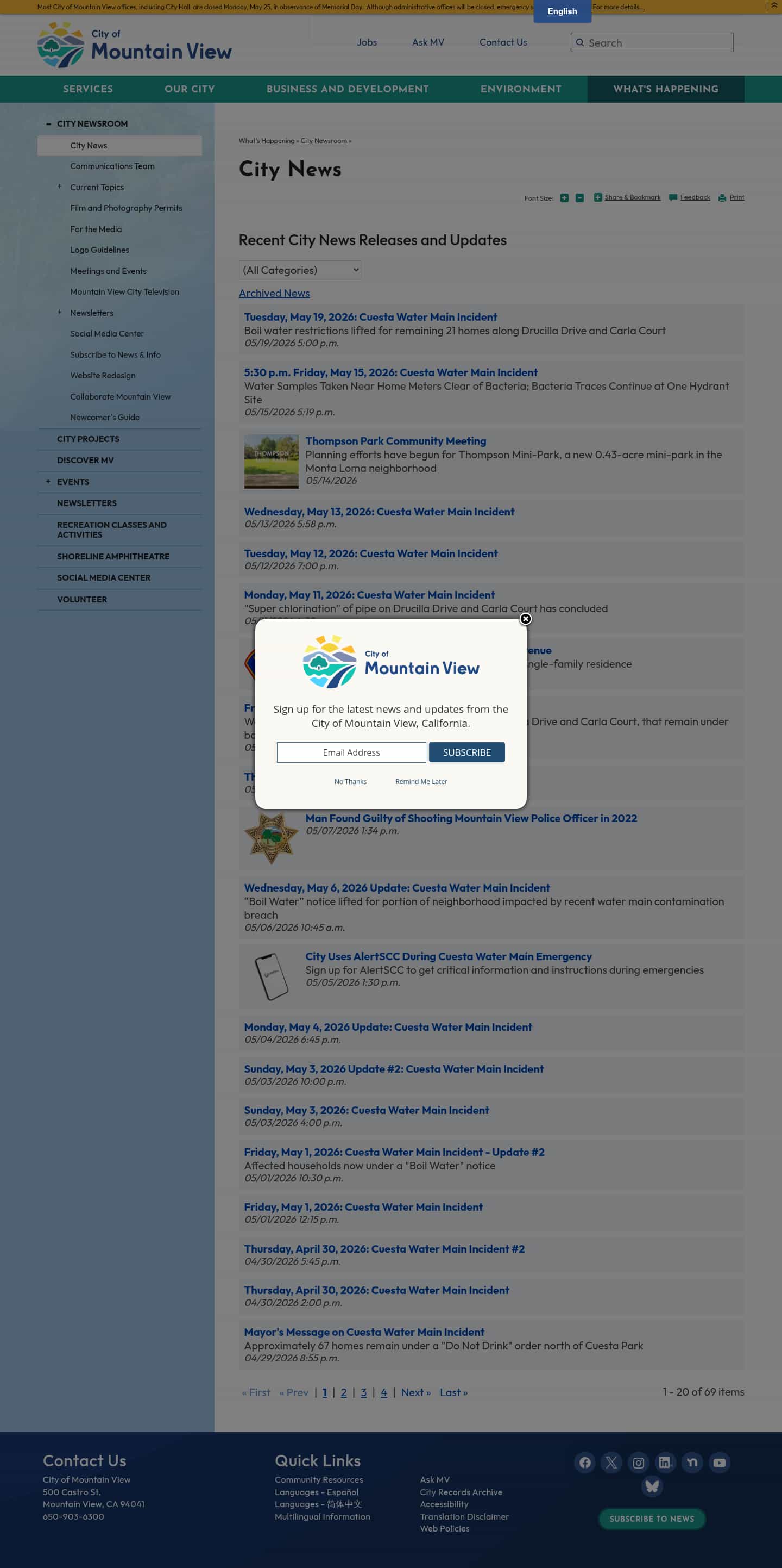 Latest website image capture