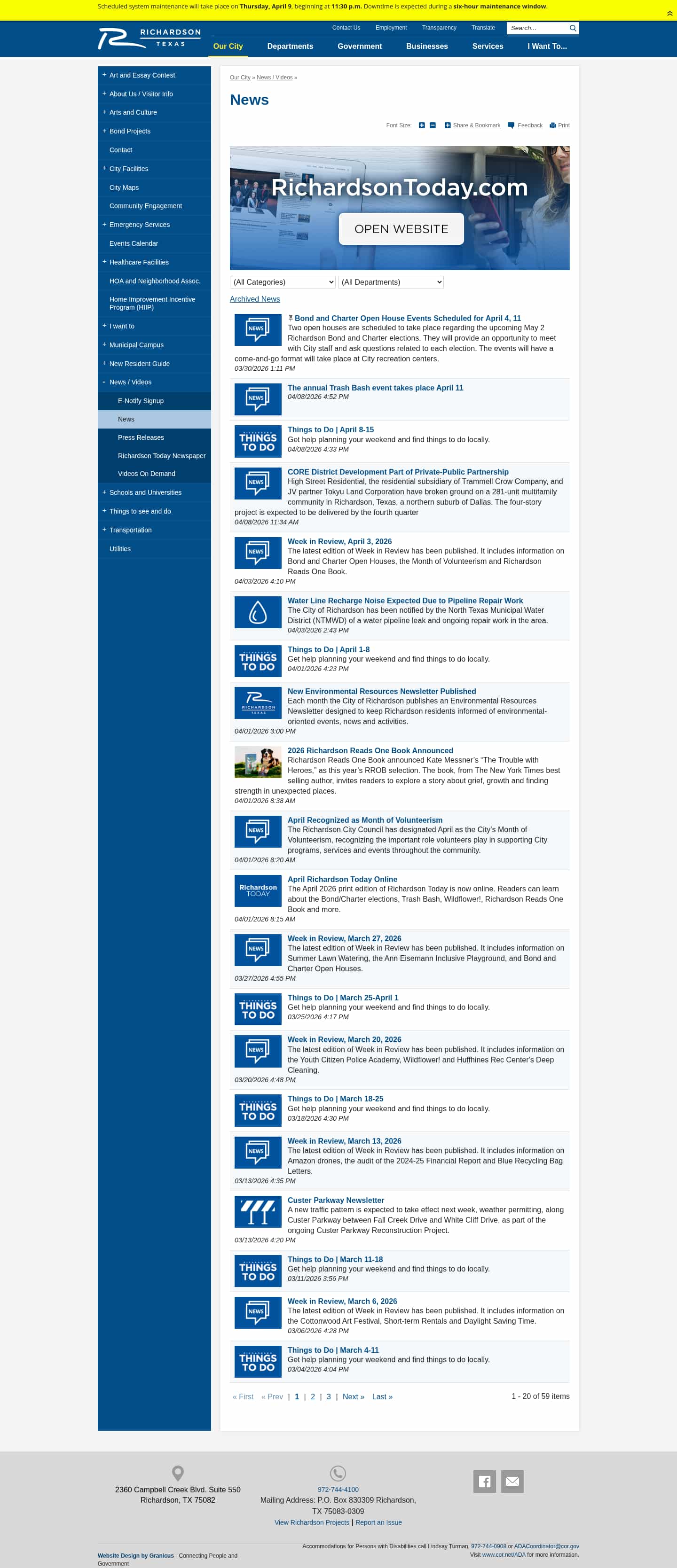 Latest website image capture