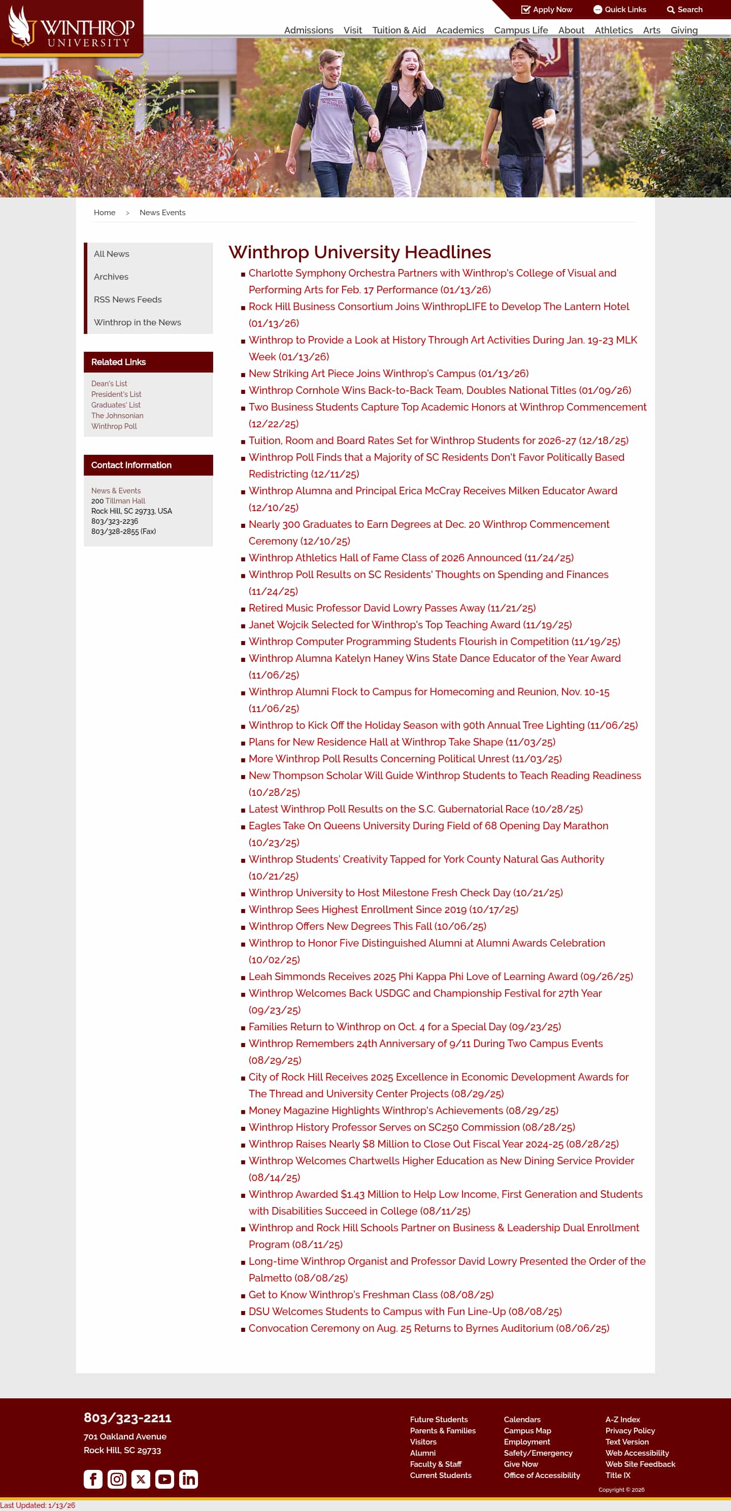 Latest website image capture