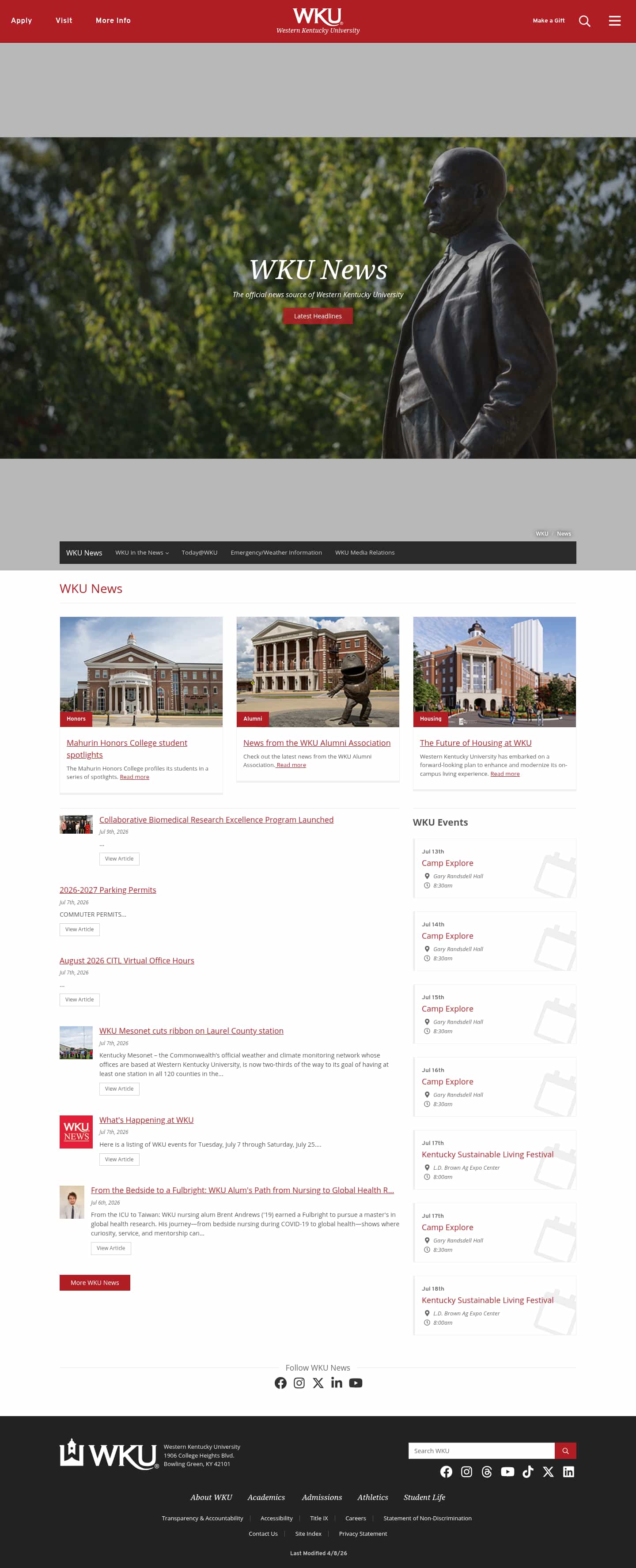 Latest website image capture
