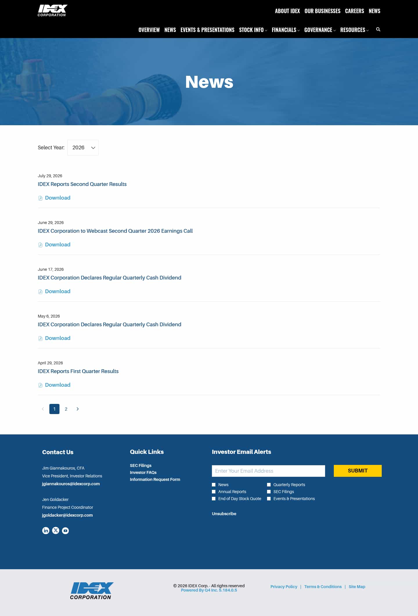 Latest website image capture