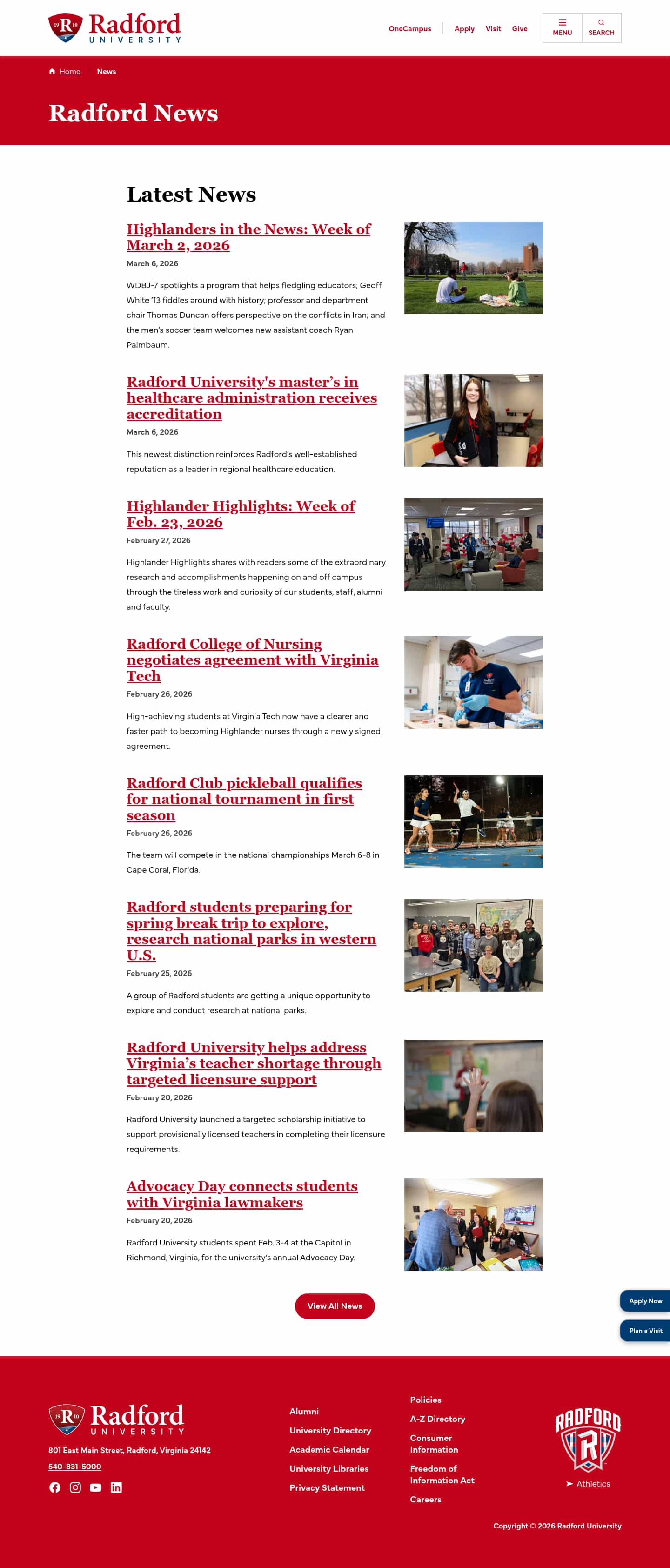 Latest website image capture