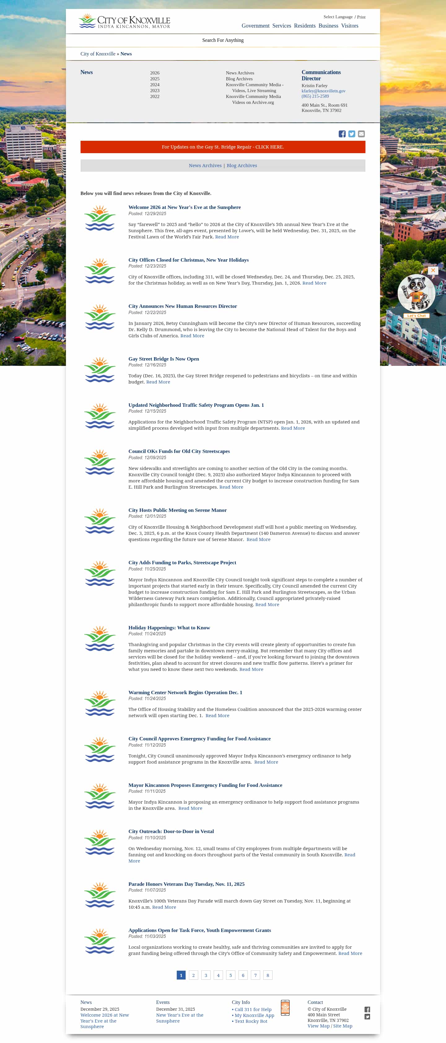 Latest website image capture