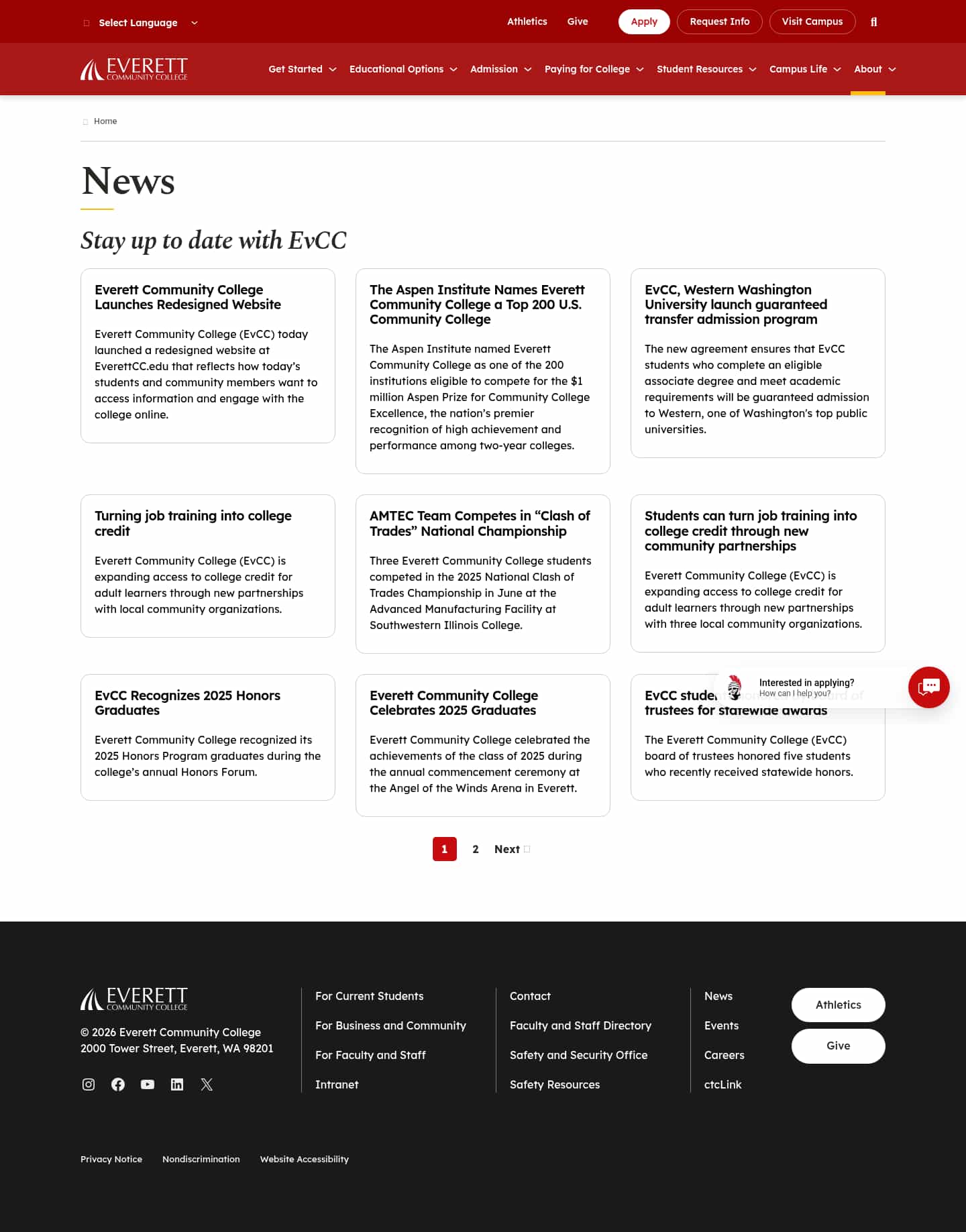 Latest website image capture