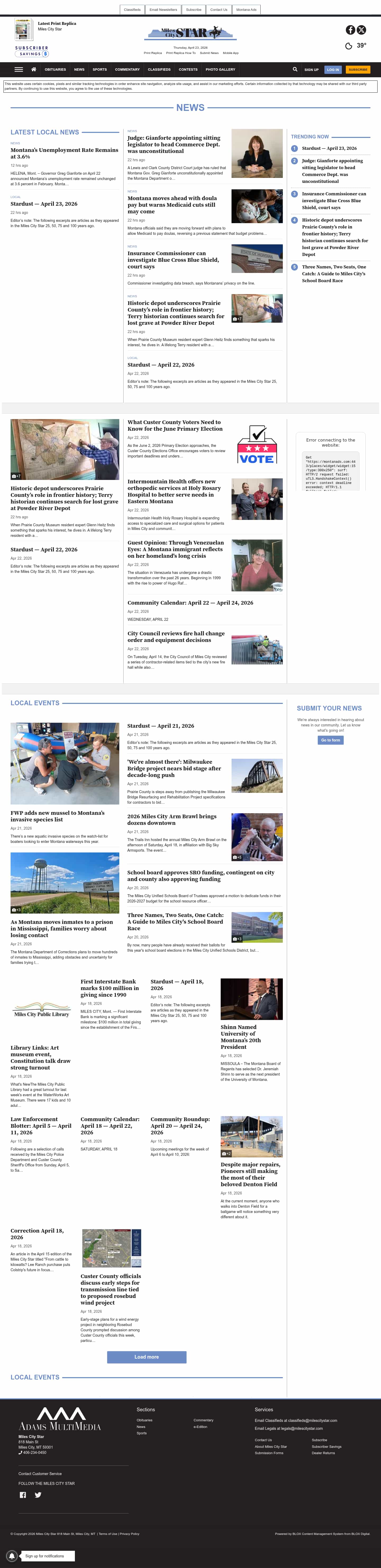 Latest website image capture