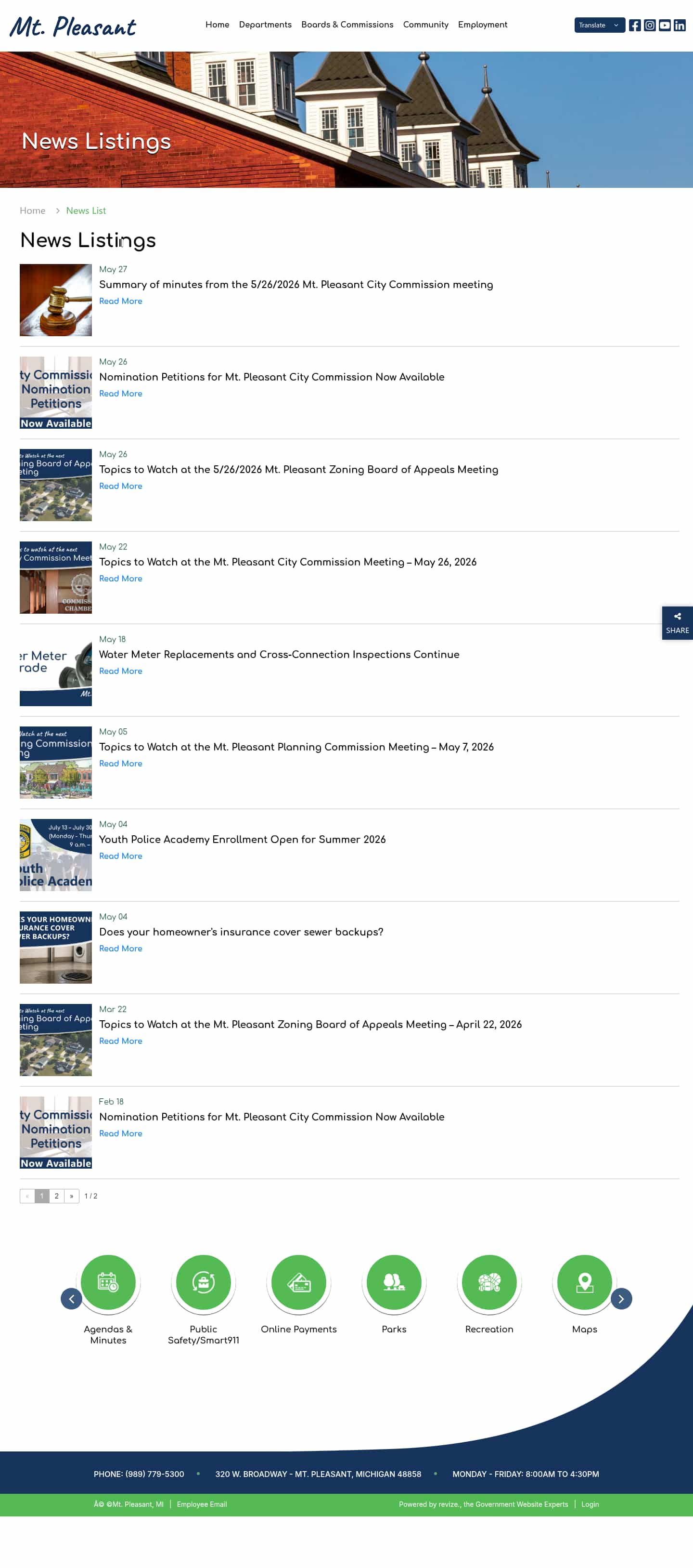 Latest website image capture