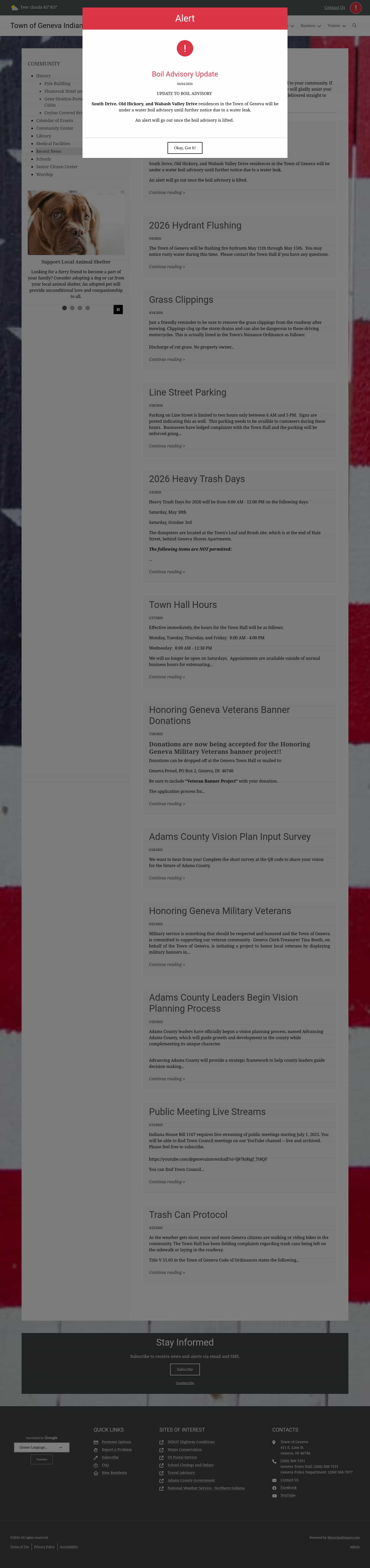 Latest website image capture