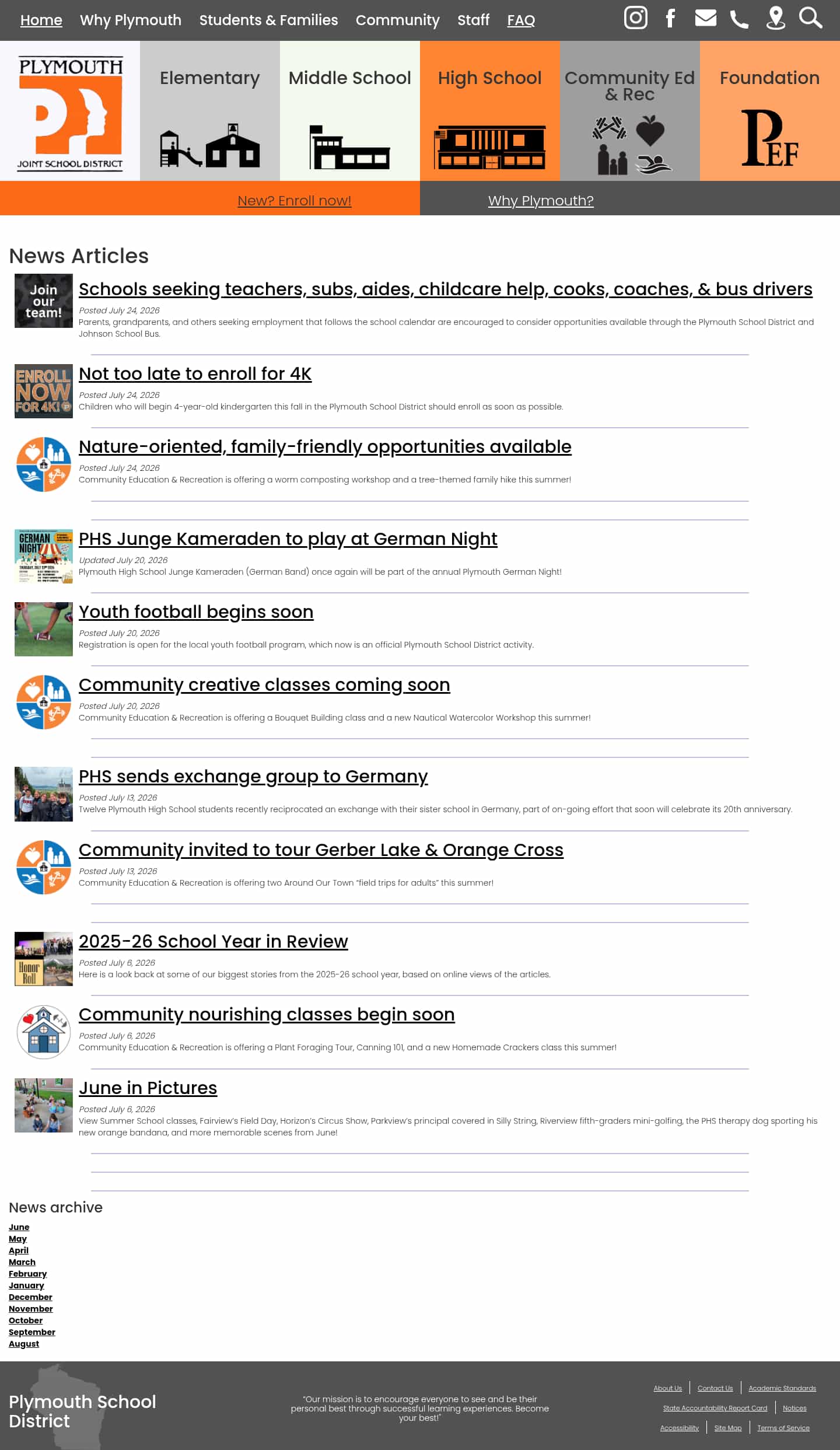 Latest website image capture