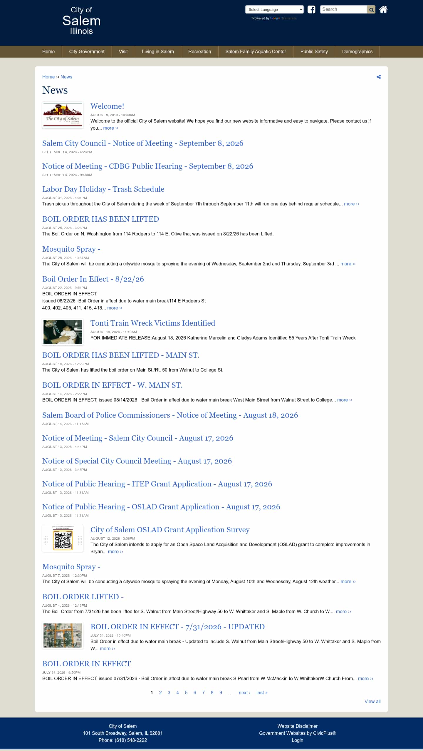 Latest website image capture