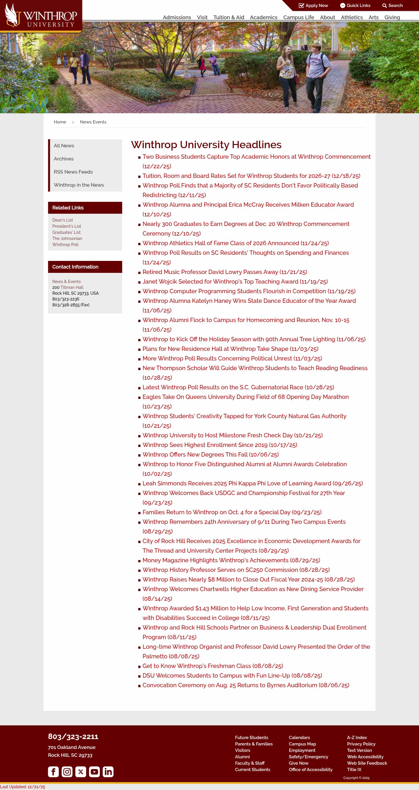 Latest website image capture