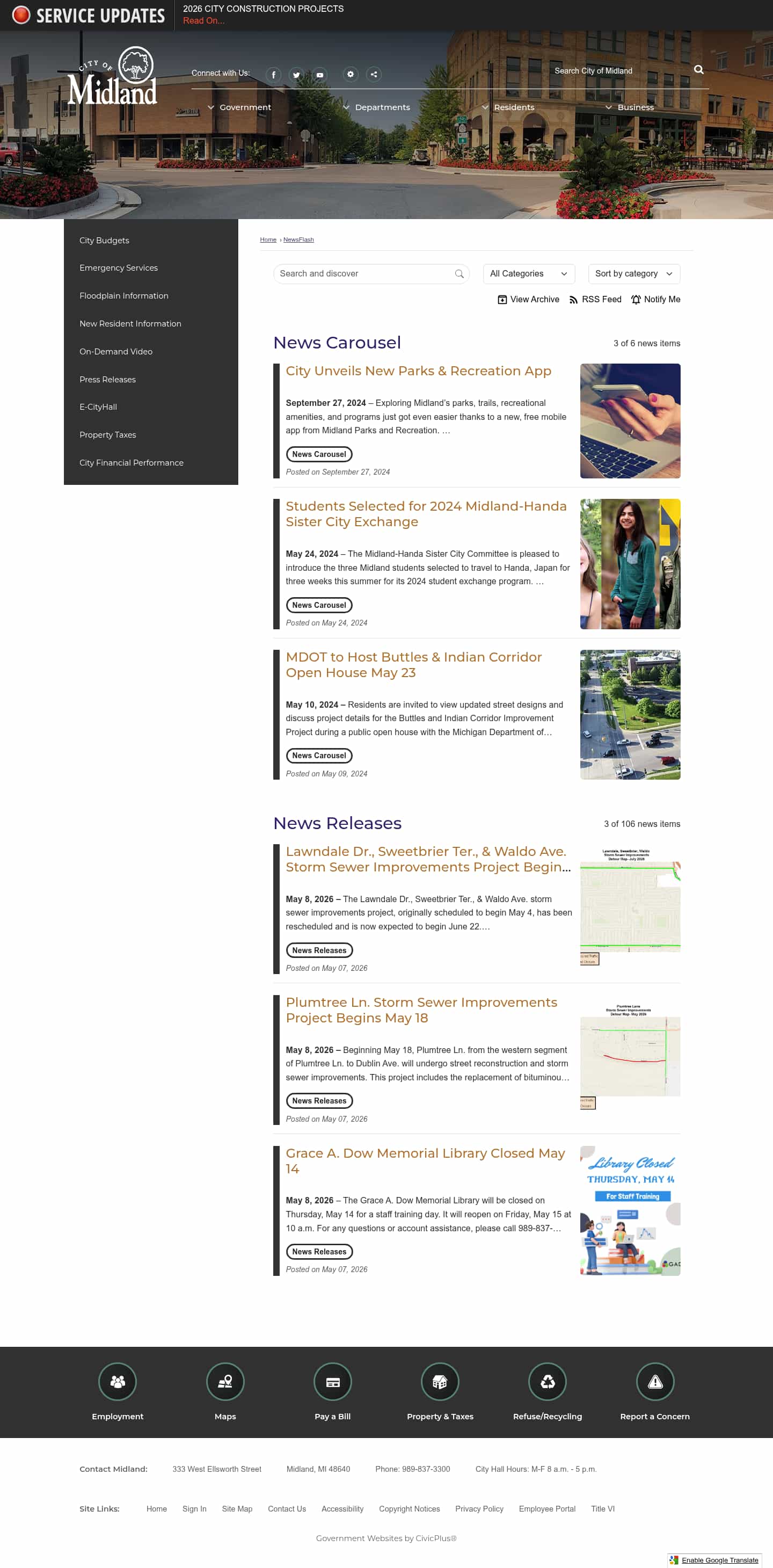 Latest website image capture