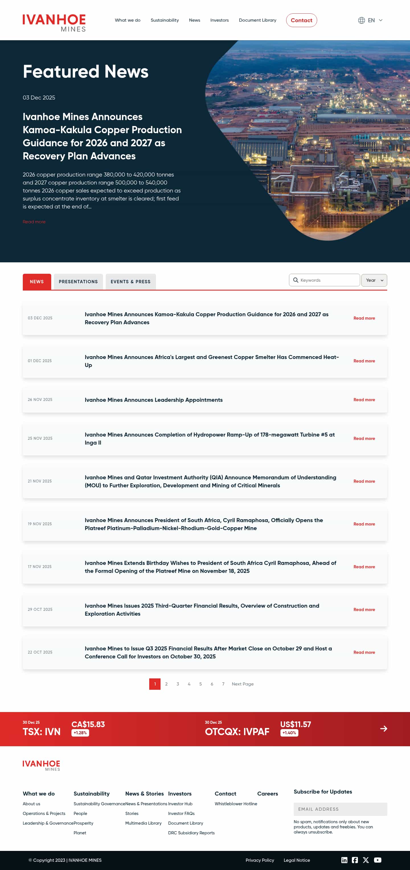 Latest website image capture