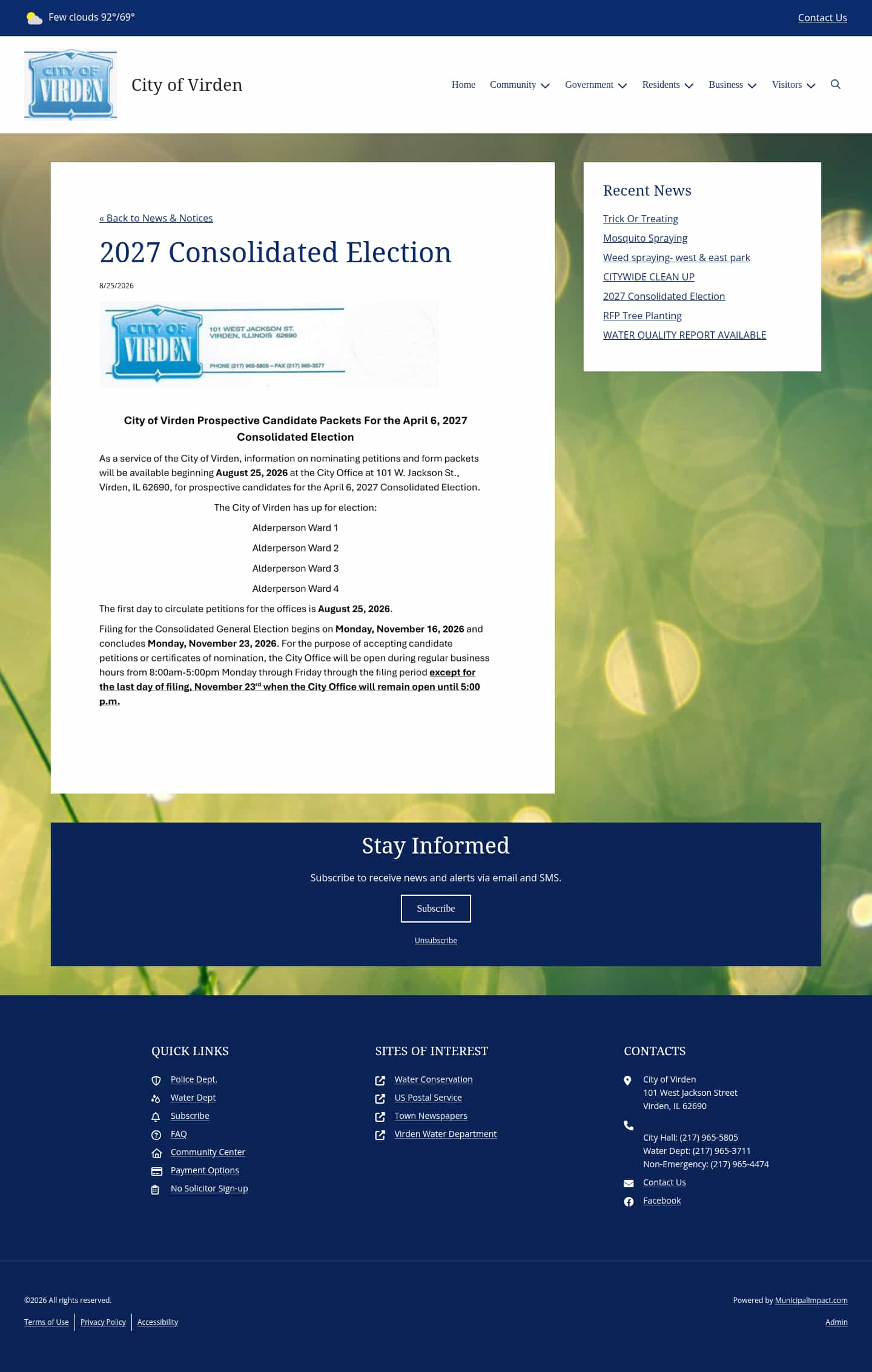 Latest website image capture