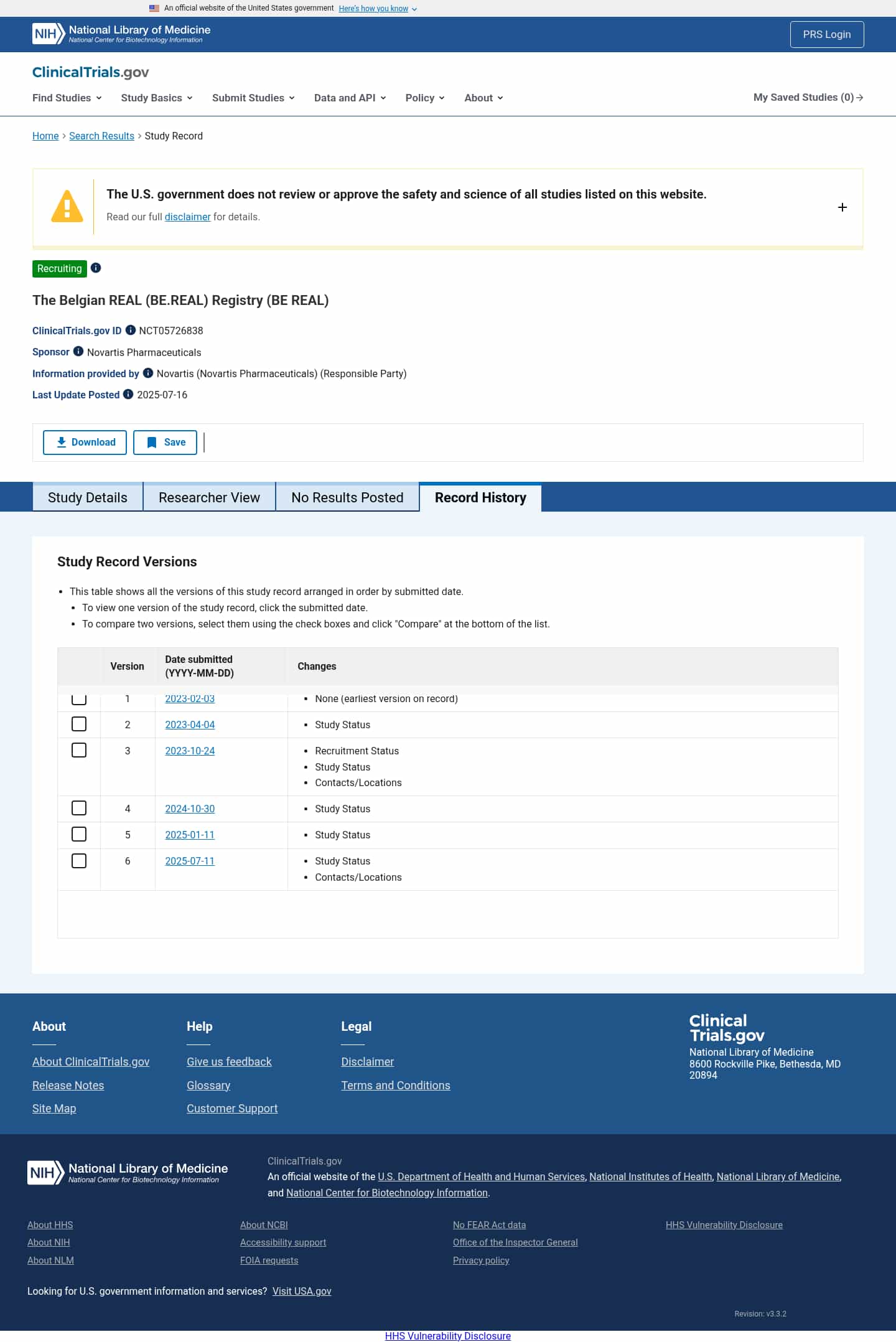 Latest website image capture