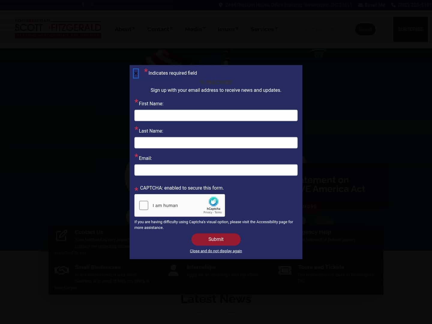 Latest website image capture