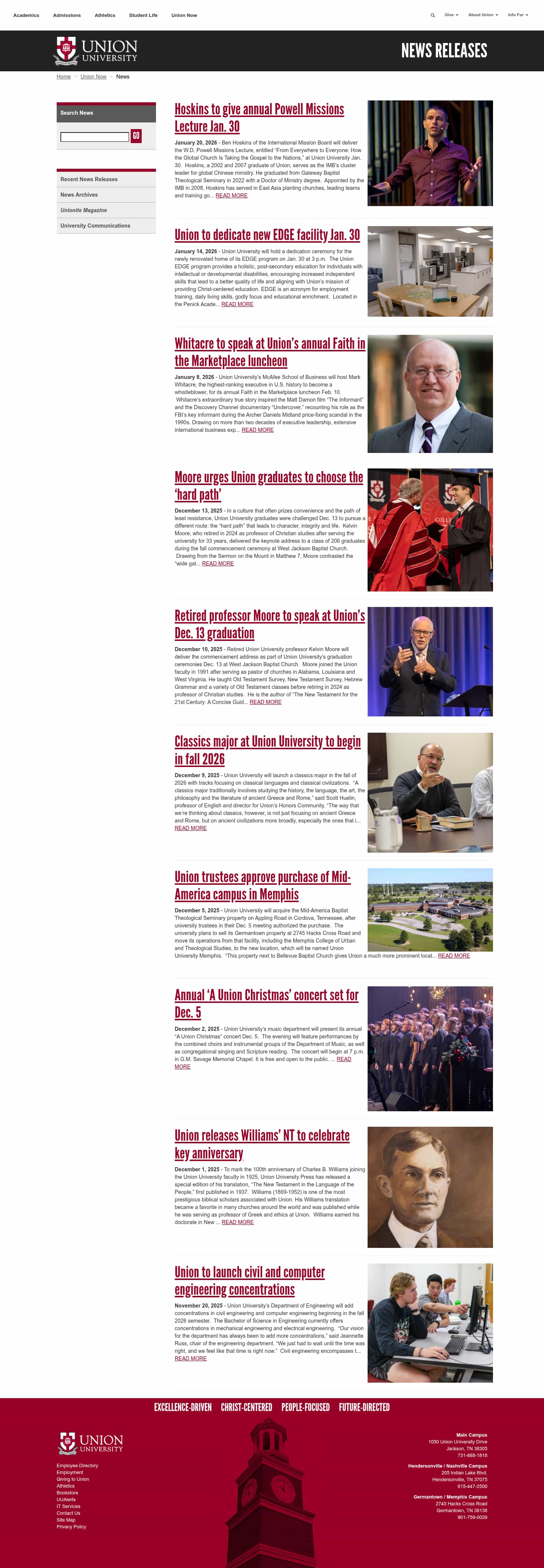 Latest website image capture