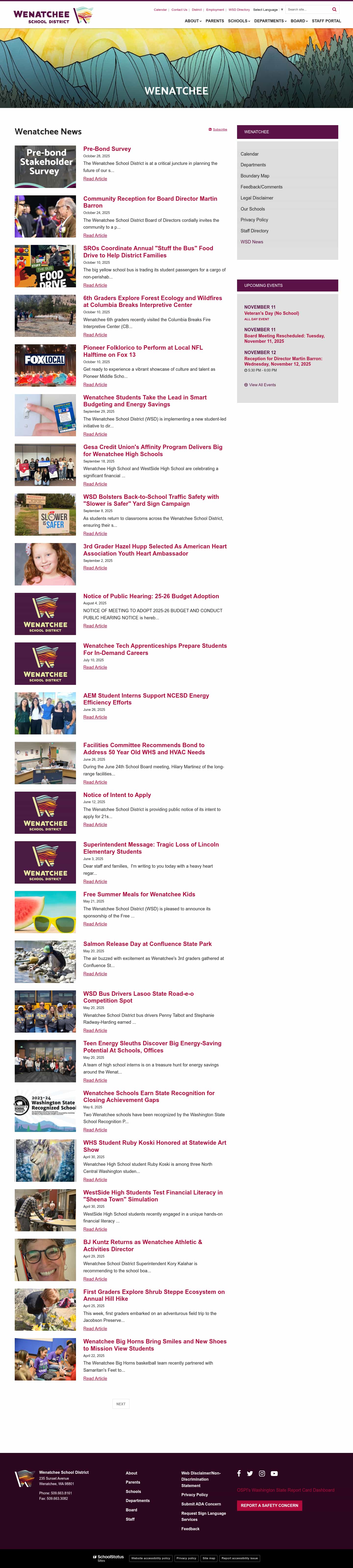 Latest website image capture