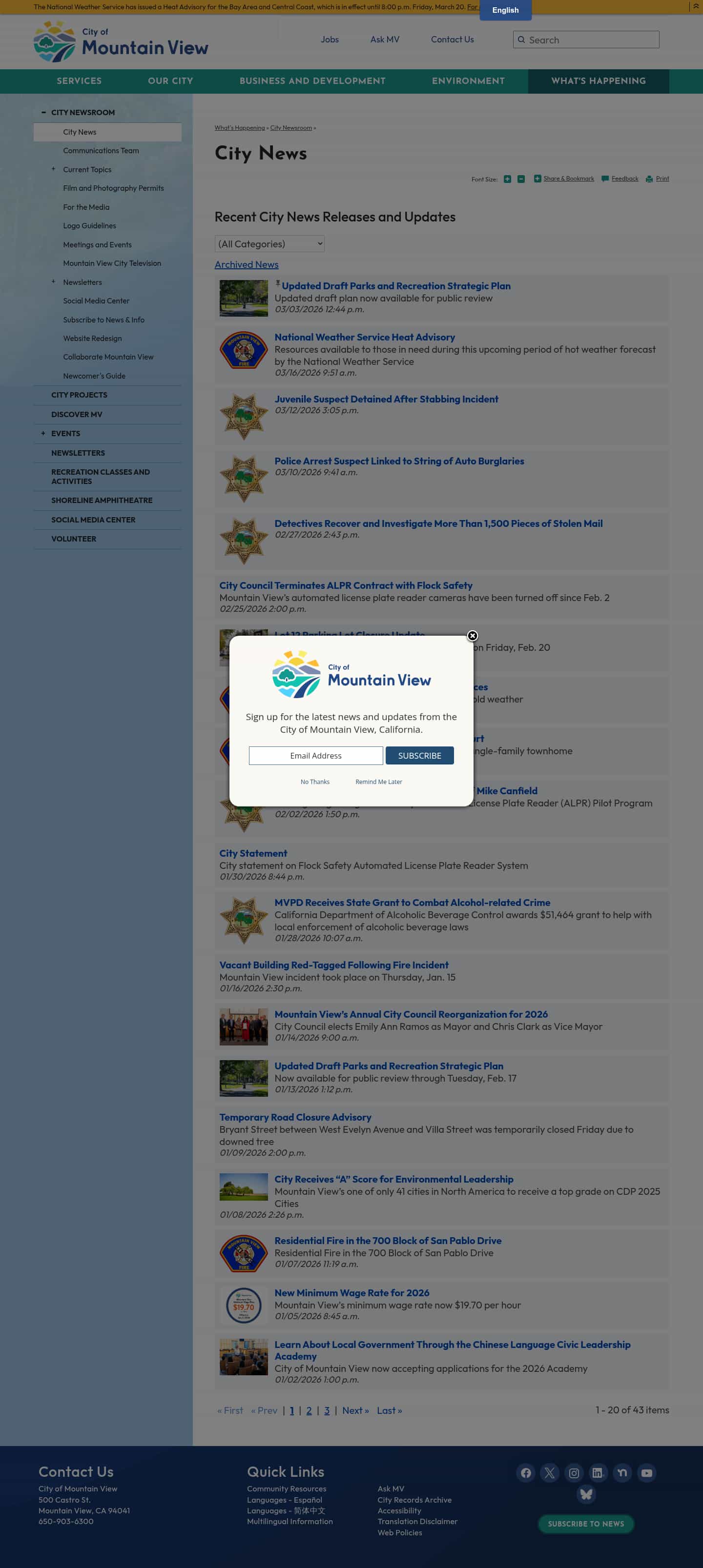 Latest website image capture