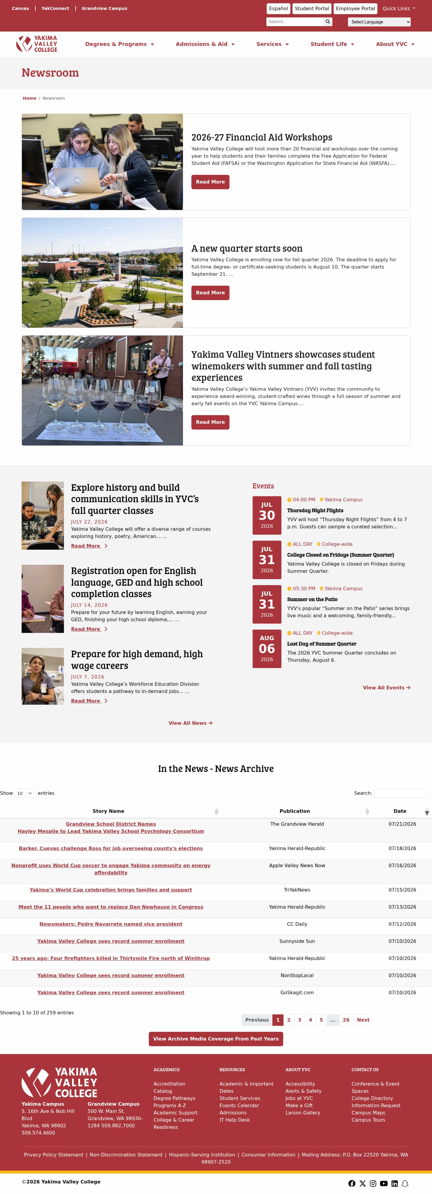 Latest website image capture