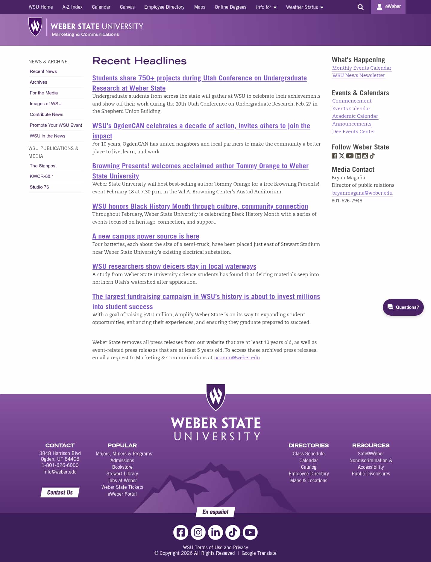 Latest website image capture