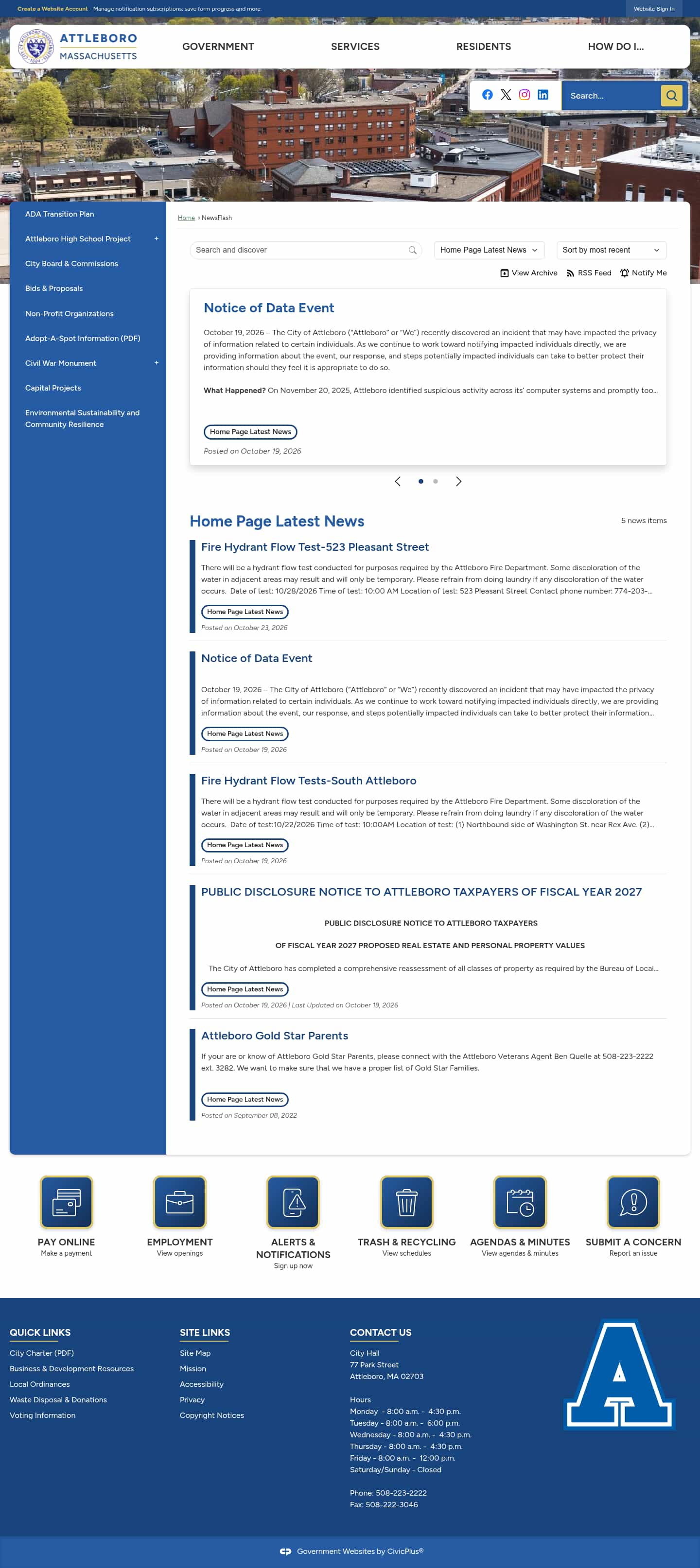 Latest website image capture