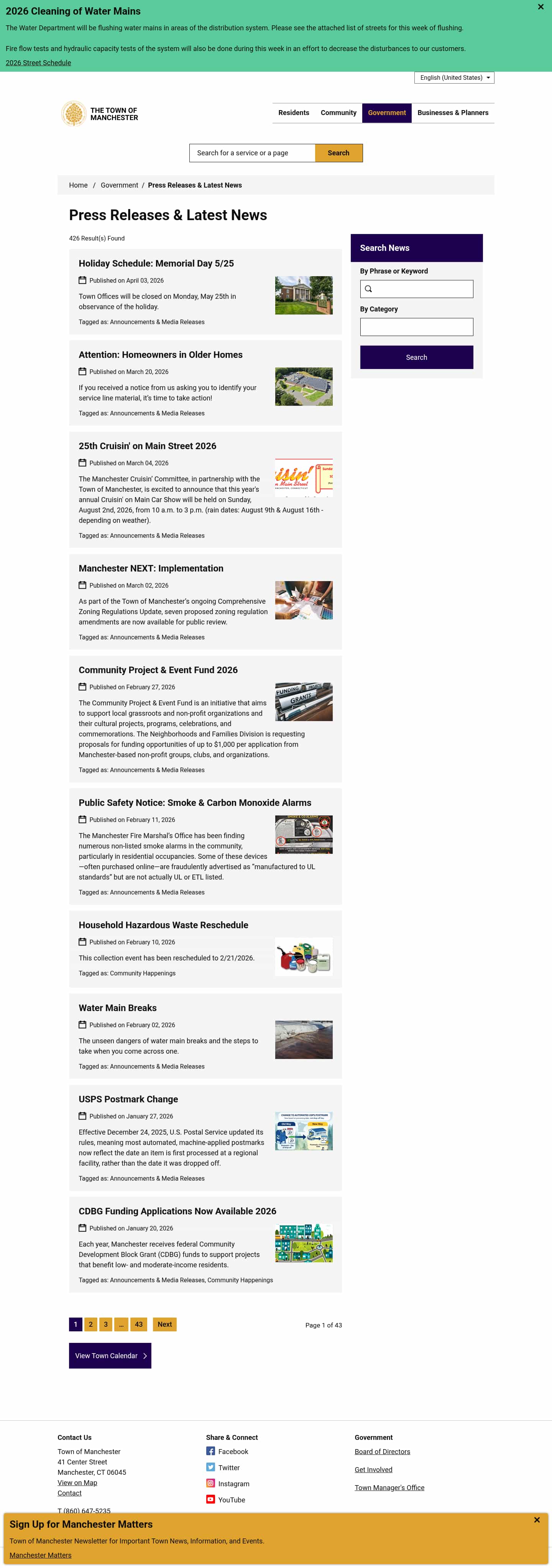 Latest website image capture