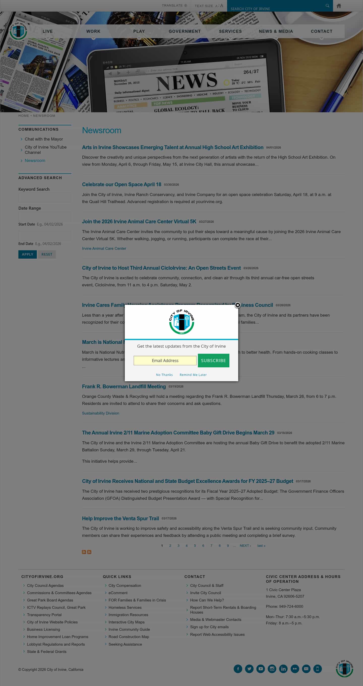 Latest website image capture