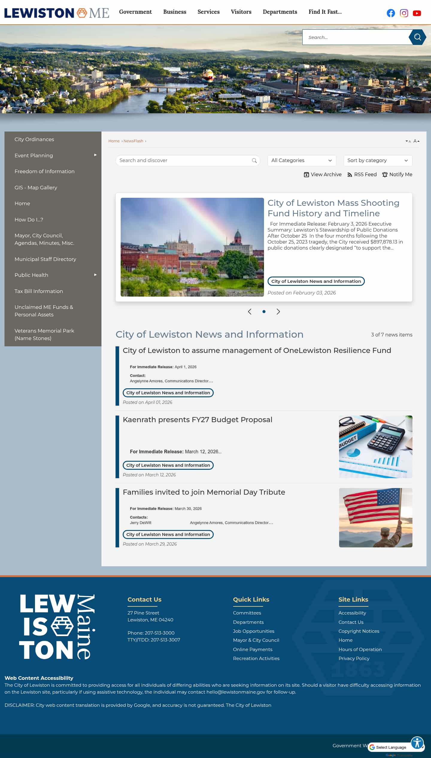 Latest website image capture