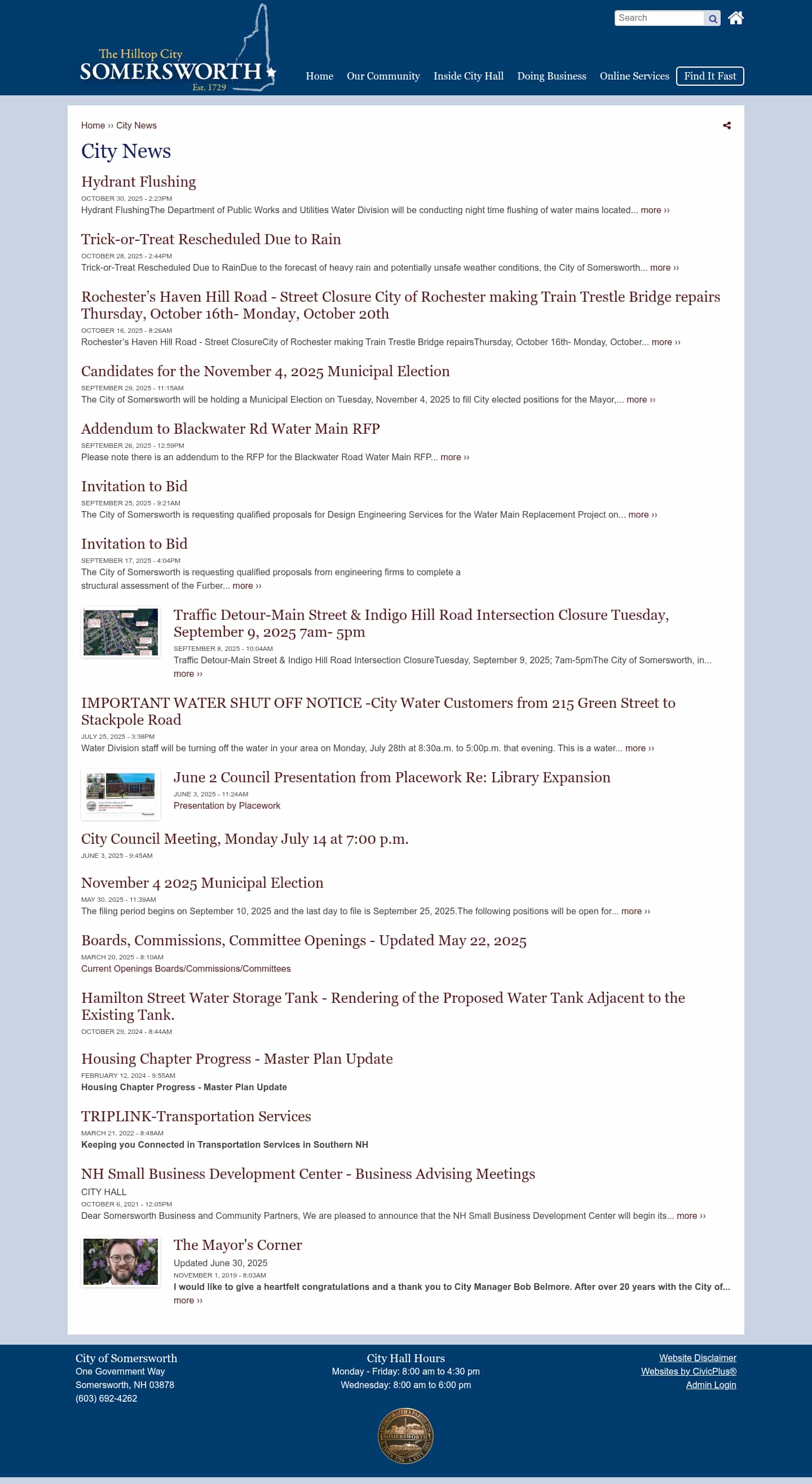 Latest website image capture