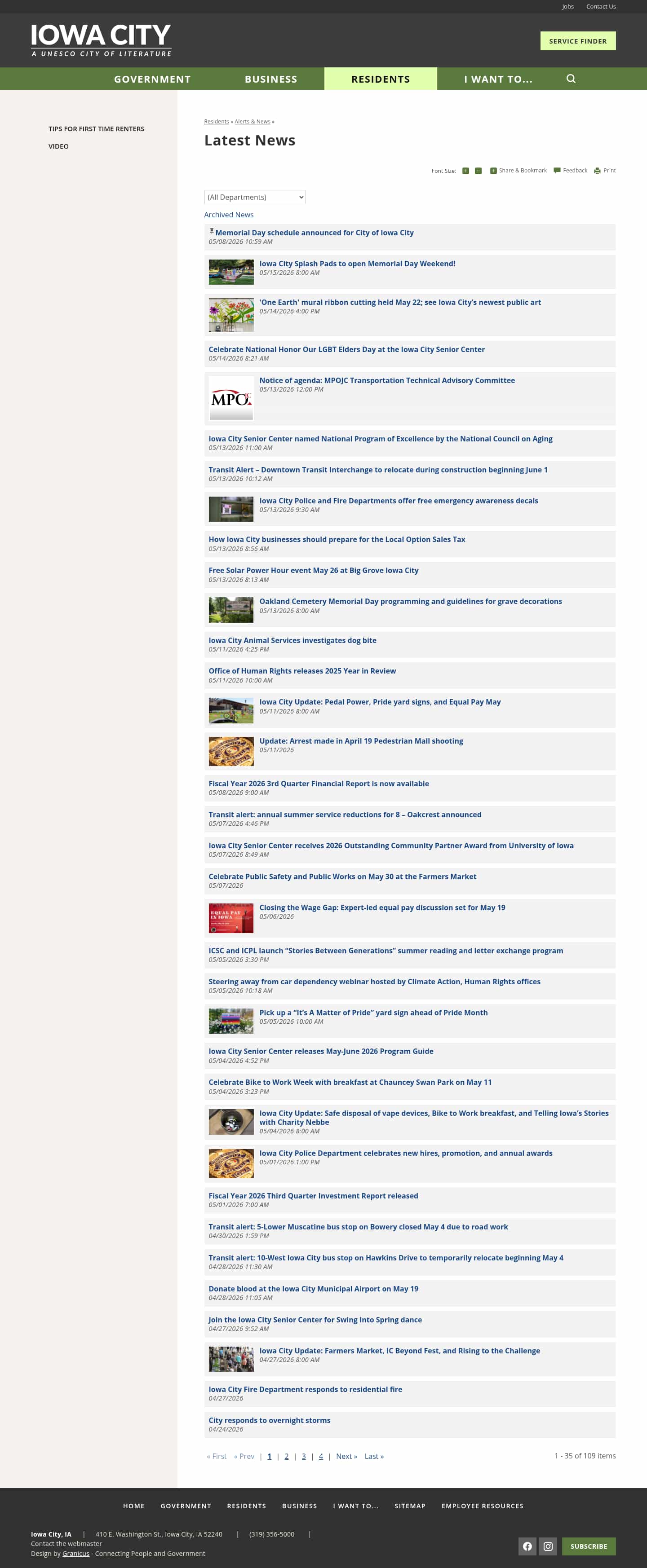 Latest website image capture