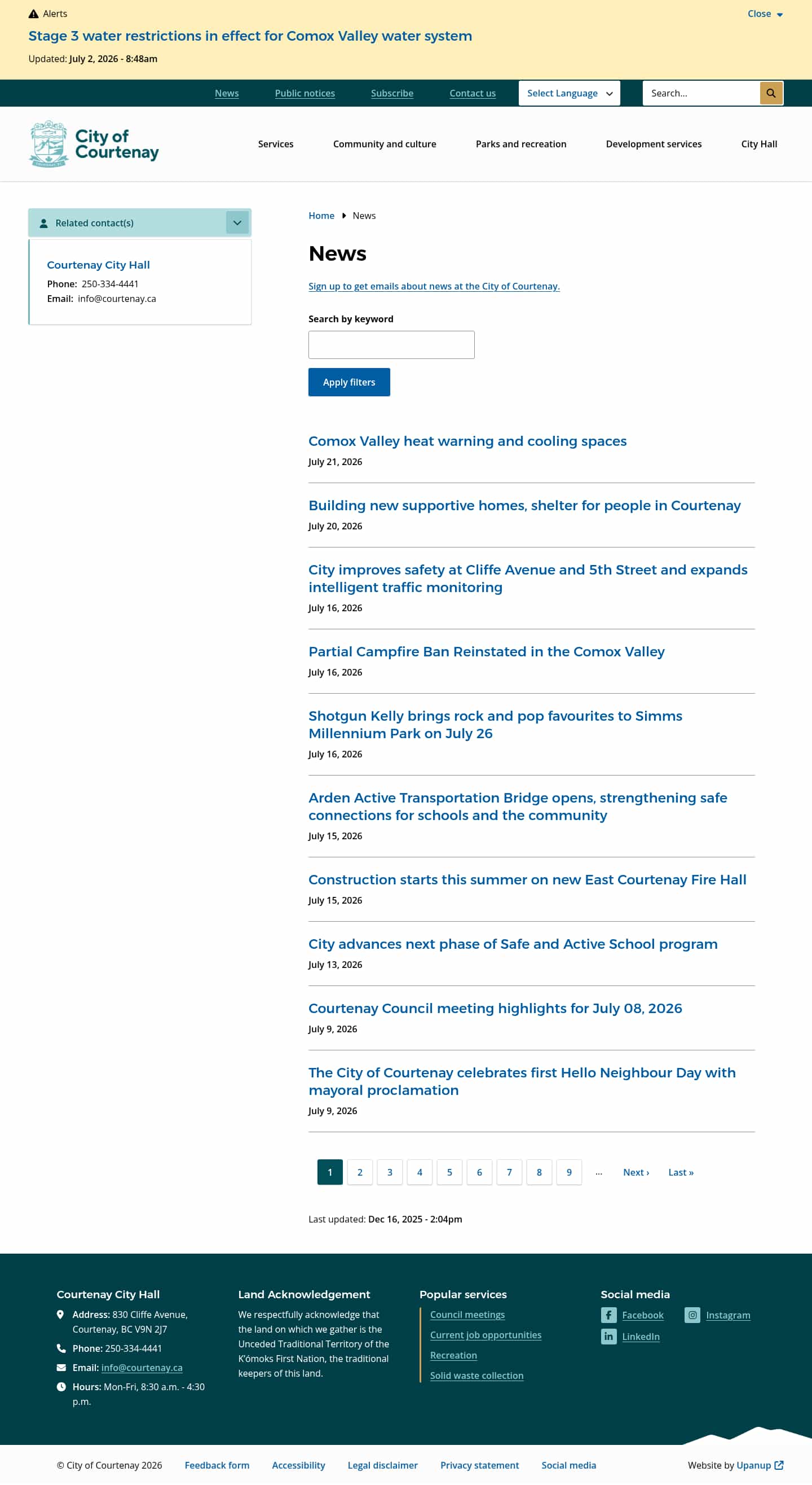 Latest website image capture