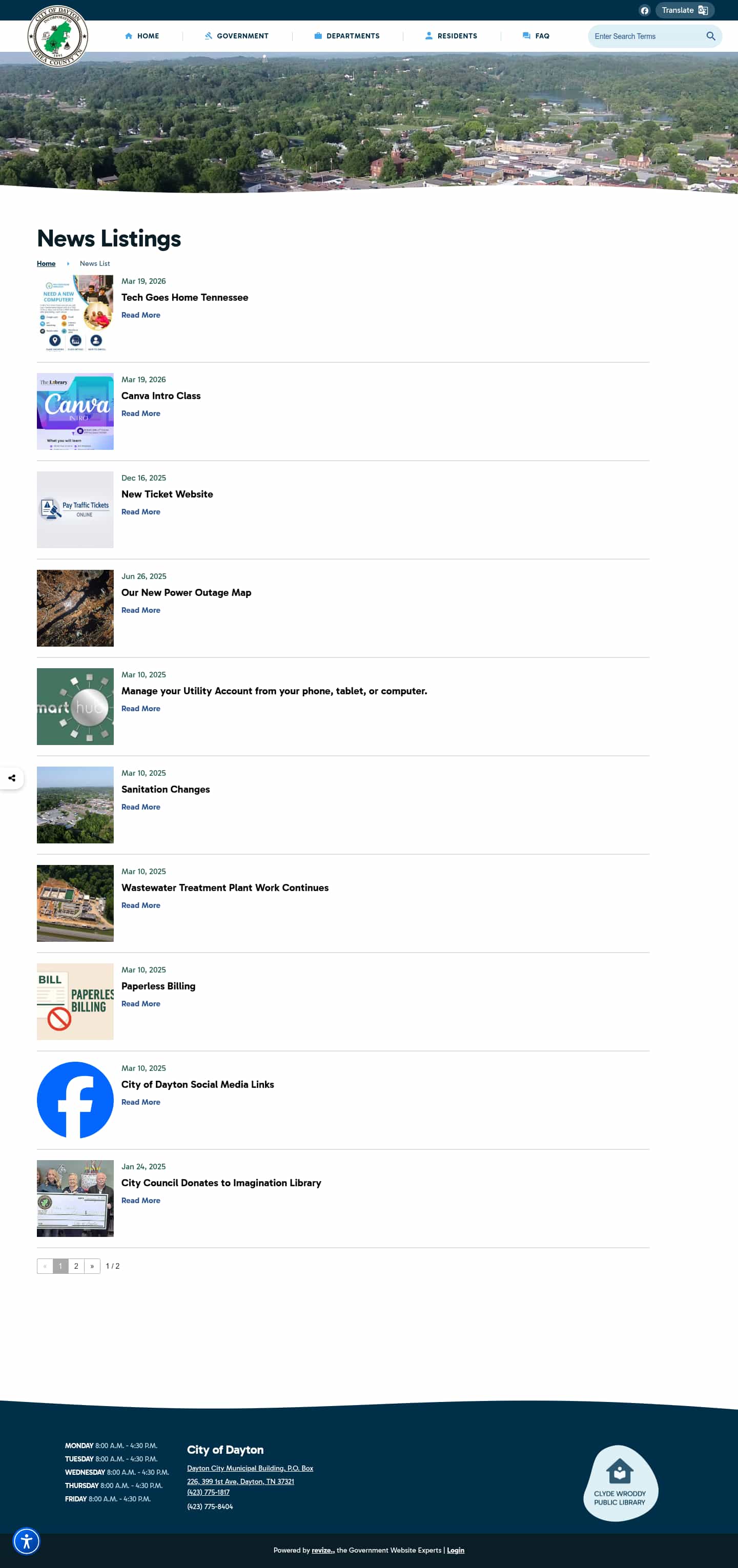 Latest website image capture