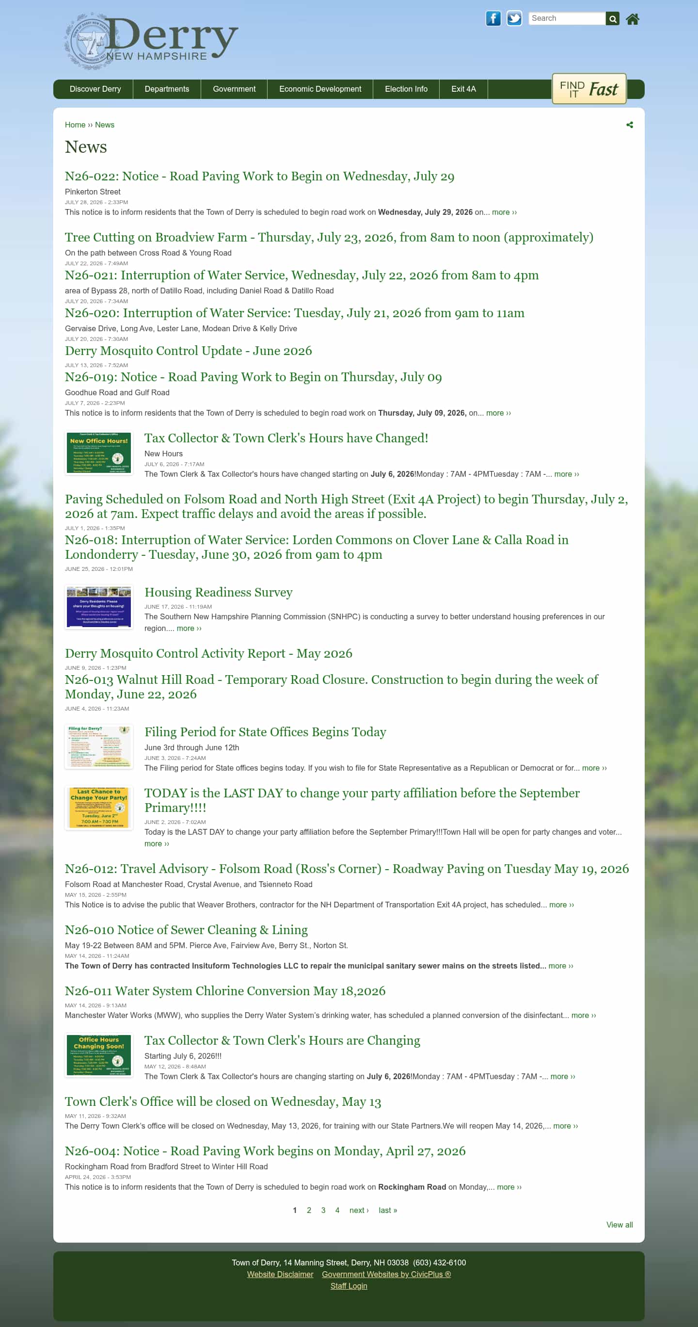 Latest website image capture