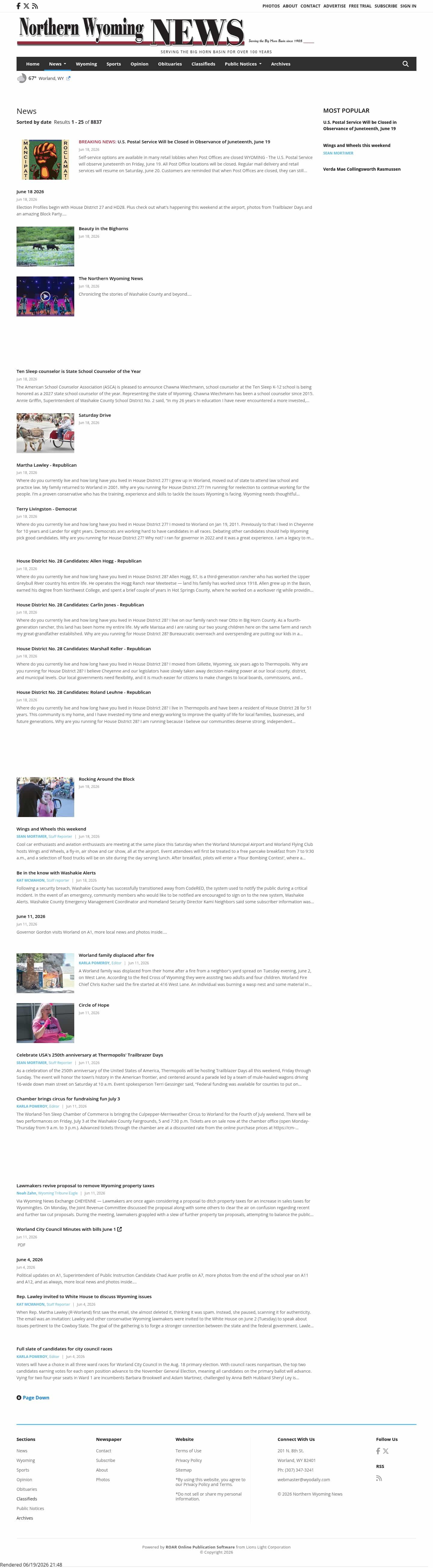 Latest website image capture