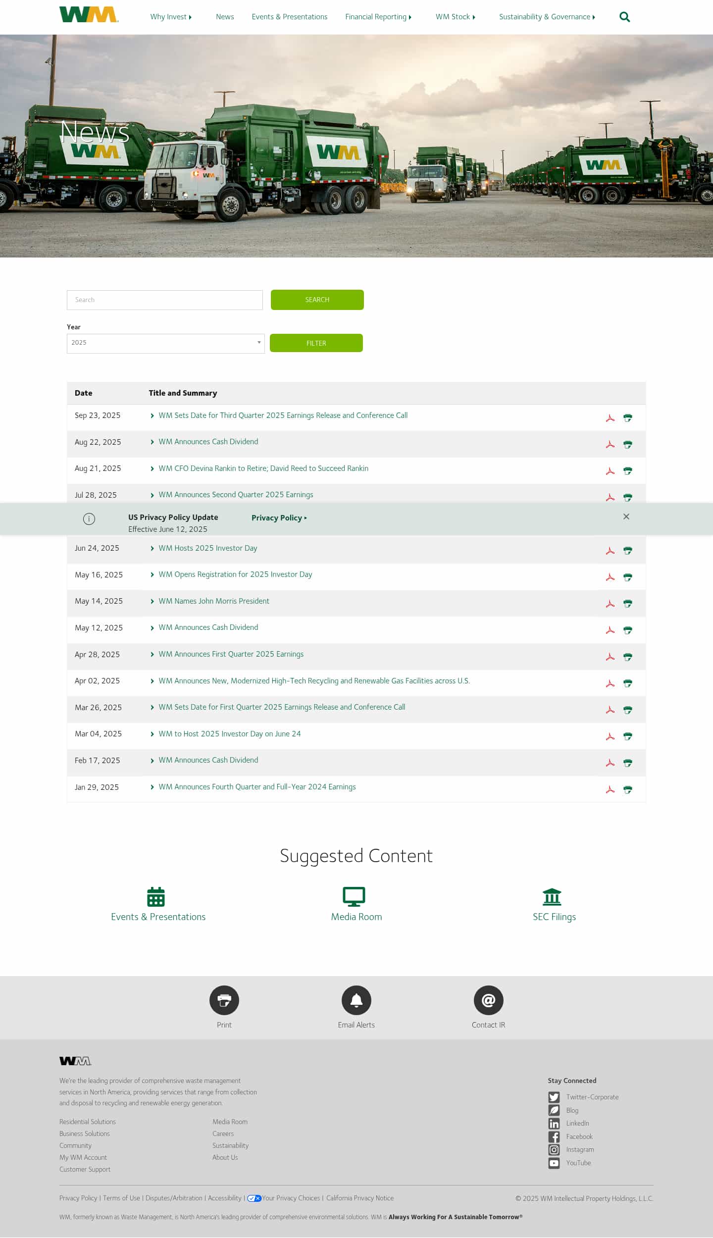 Latest website image capture