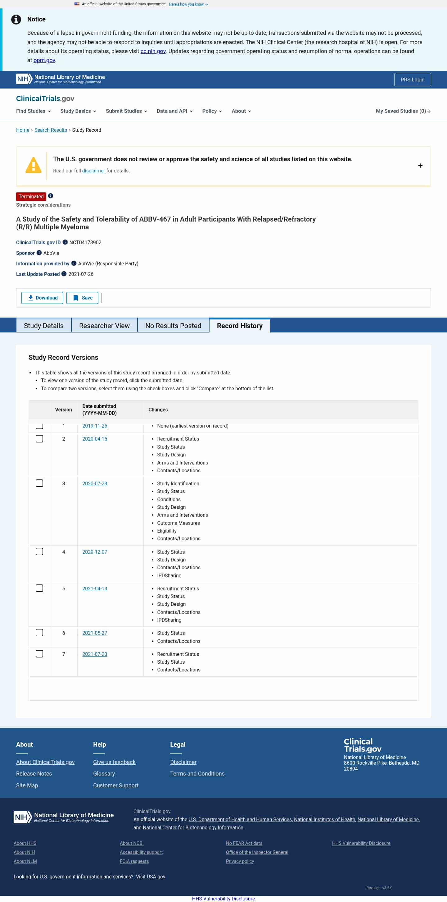 Latest website image capture