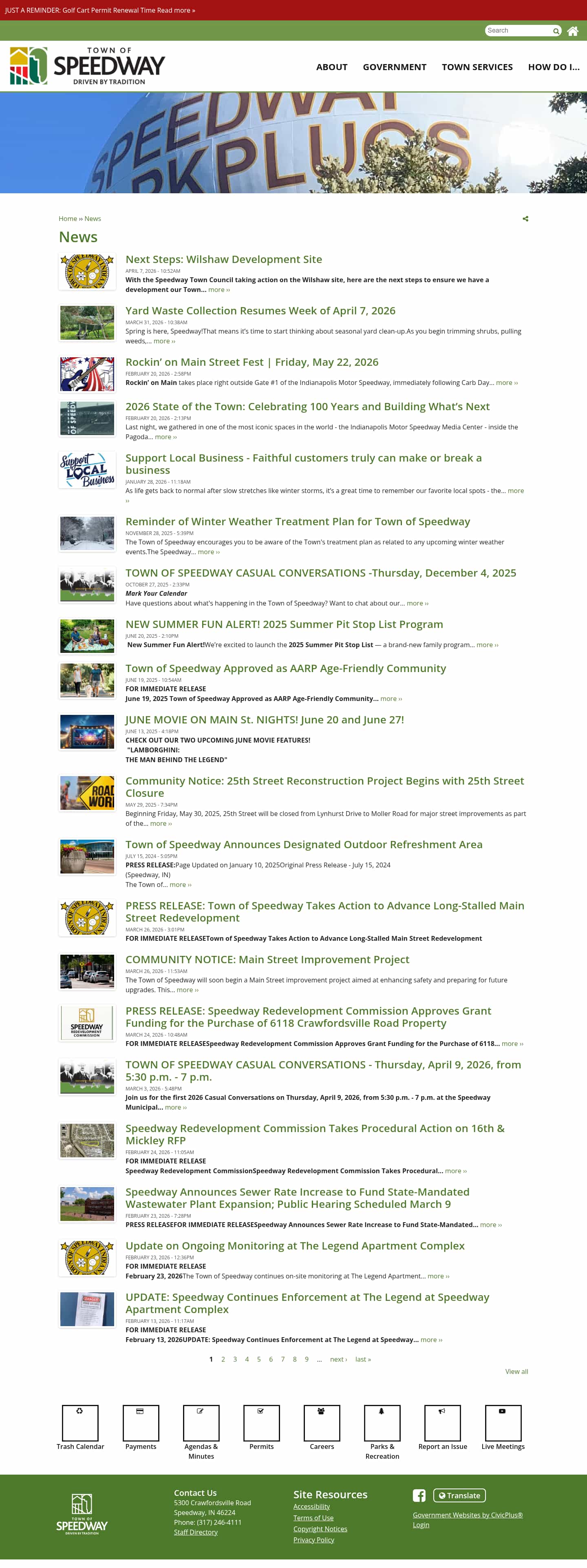 Latest website image capture