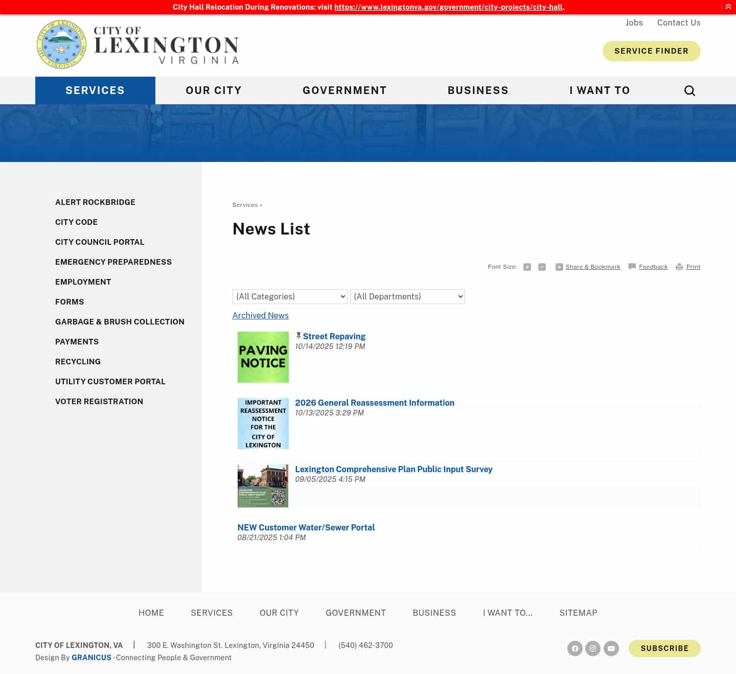 Latest website image capture