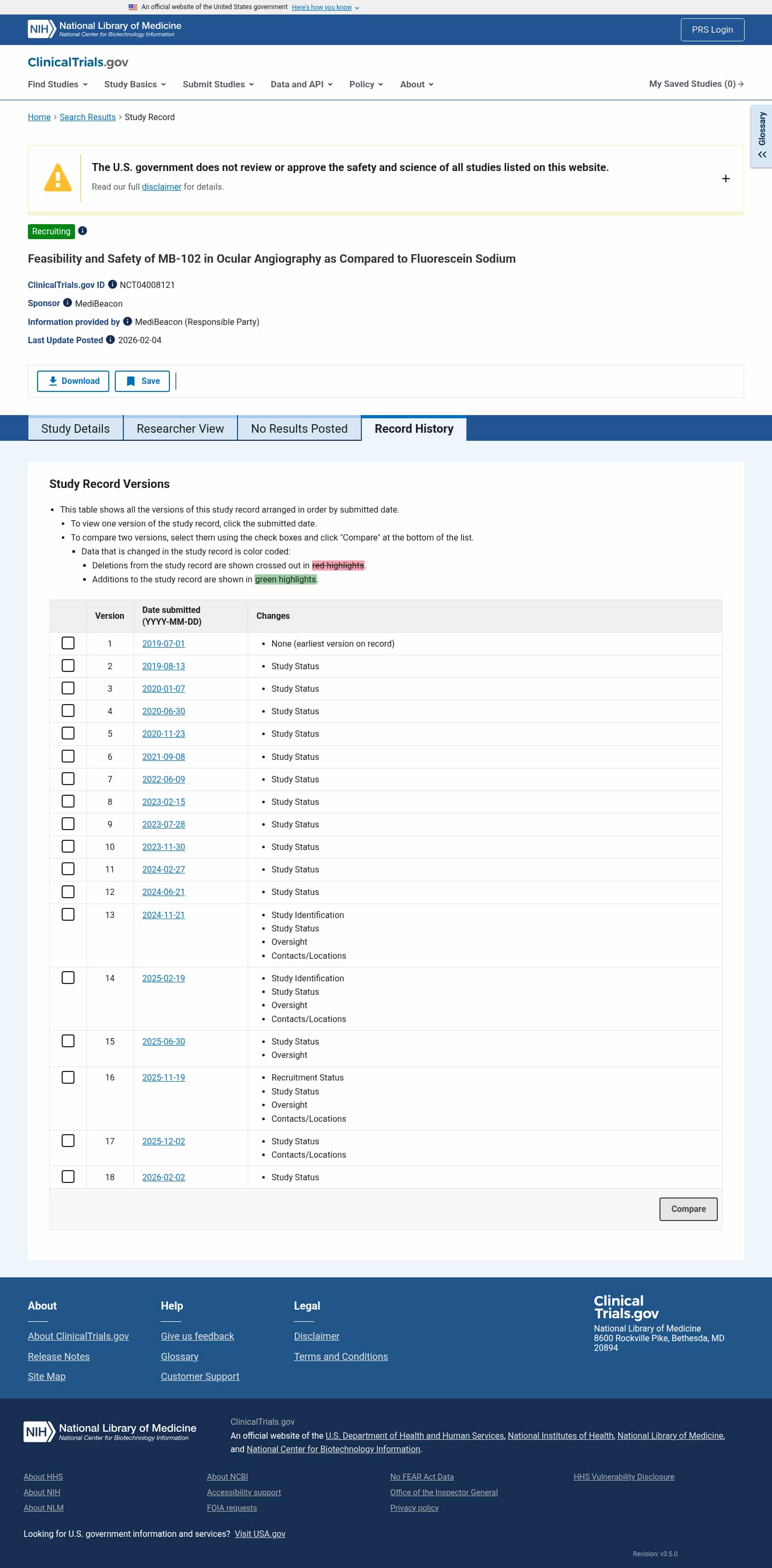 Latest website image capture