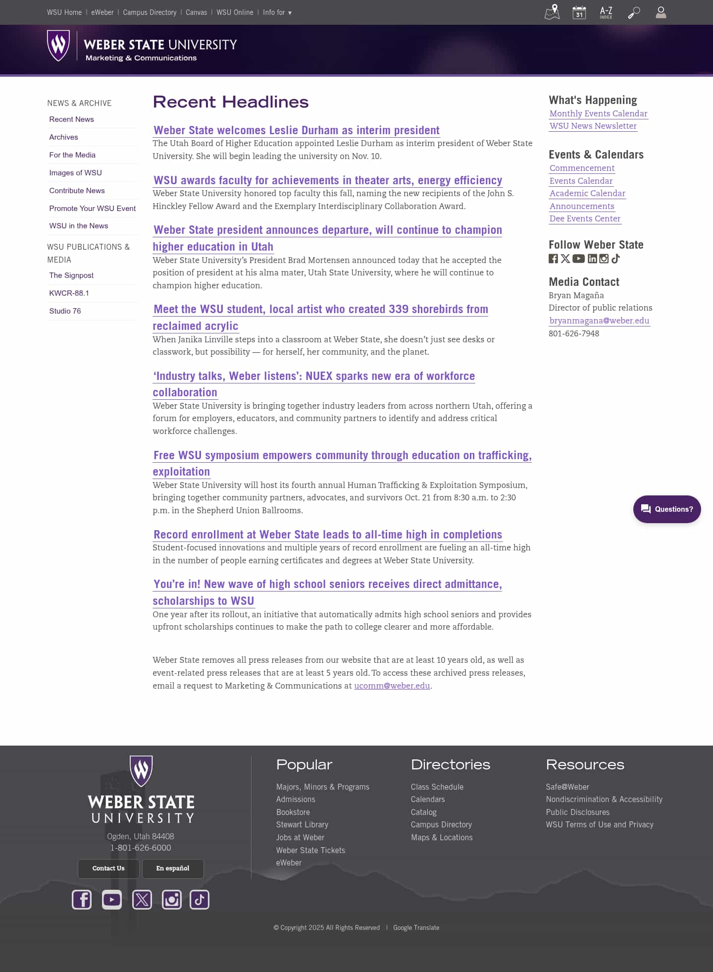 Latest website image capture