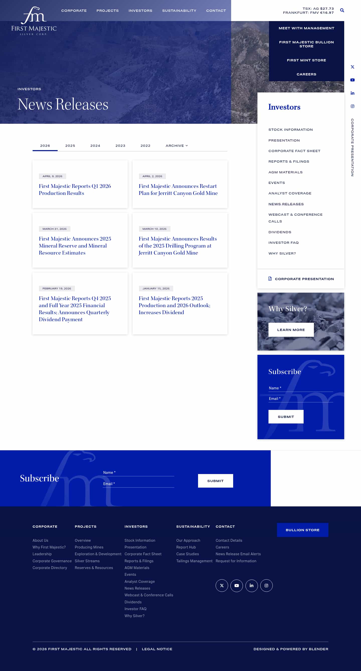 Latest website image capture