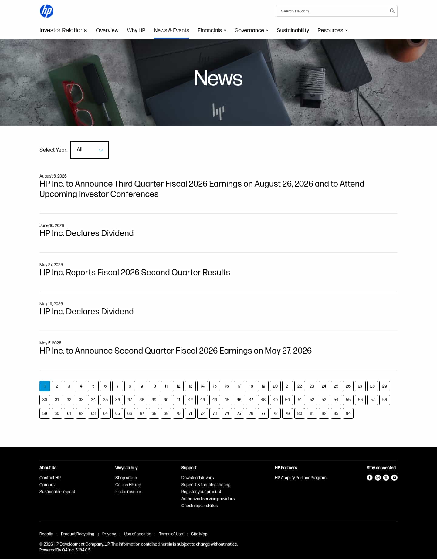Latest website image capture